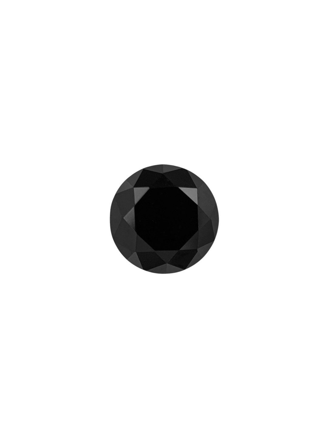0.45 Carat Natural Fancy Black Round Diamond SE-8759T137