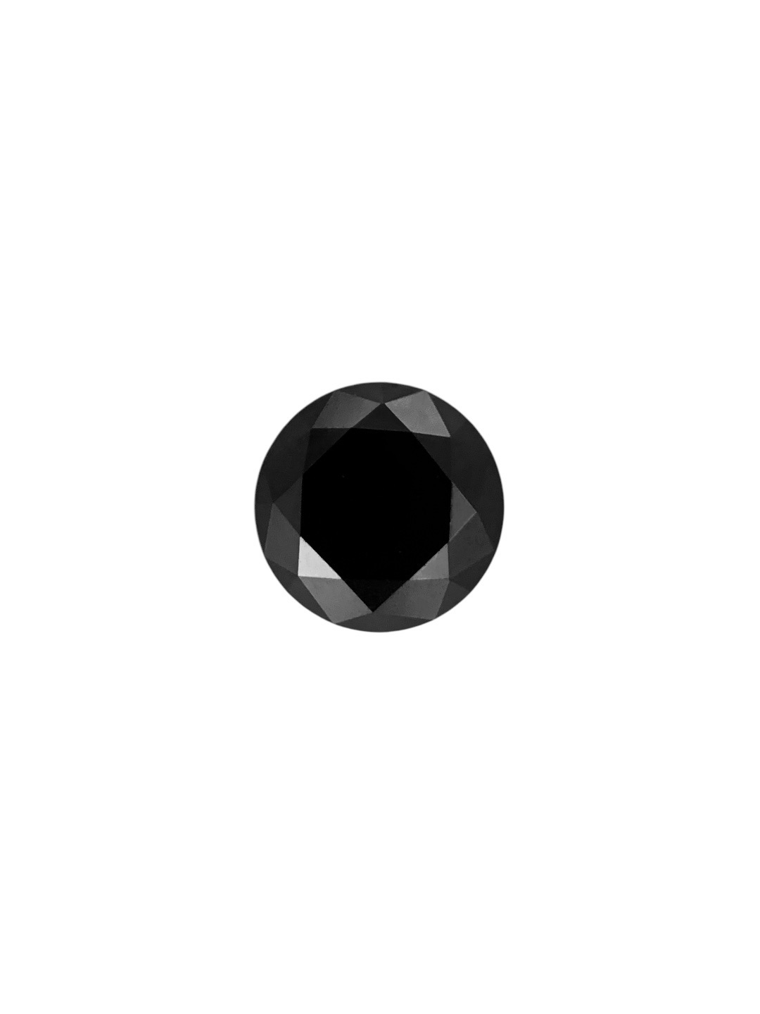 0.42 Carat Natural Fancy Black Round Diamond SE-8759T140
