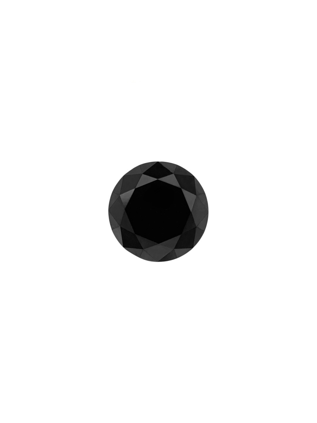 0.92 Carat Natural Fancy Black Round Diamond SE-8759T33