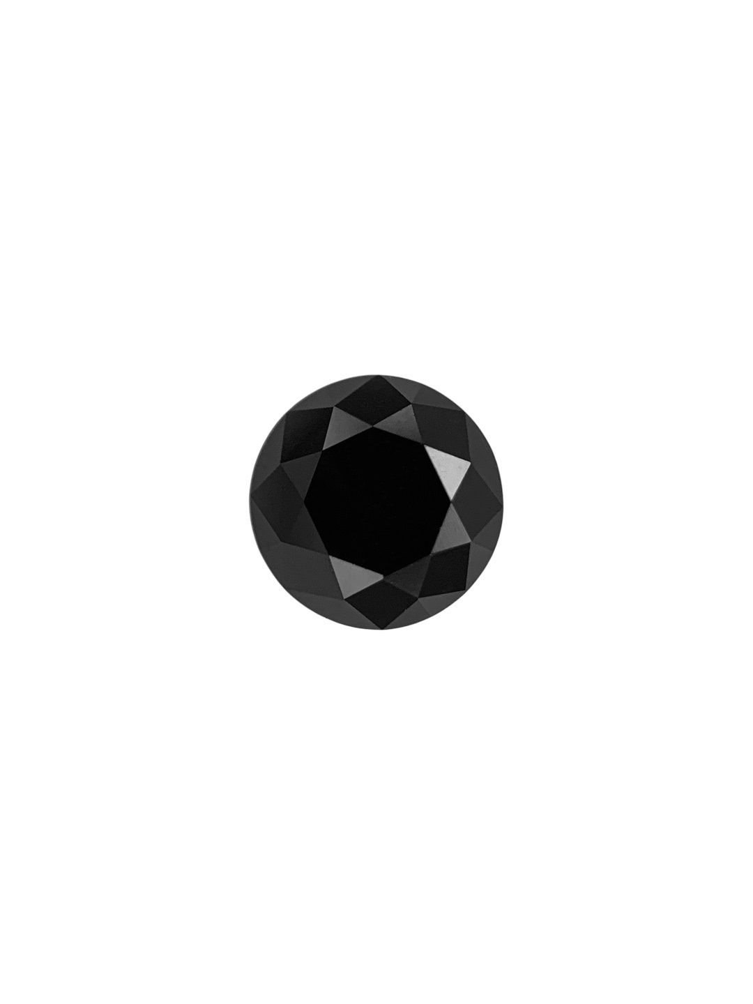 0.77 Carat Natural Fancy Black Round Diamond SE-8759T35