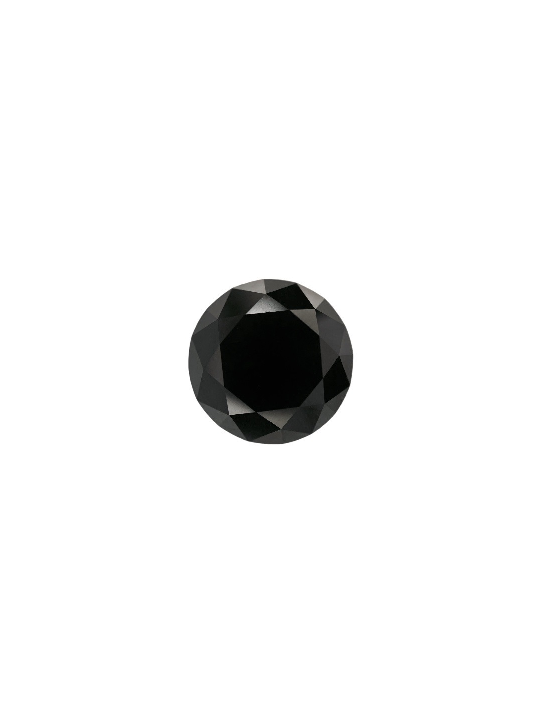 0.66 Carat Natural Fancy Black Round Diamond SE-8759T41