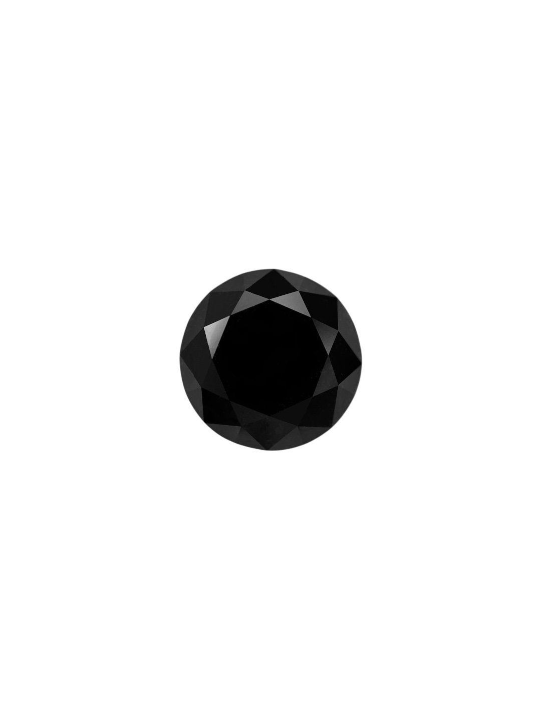 0.57 Carat Natural Fancy Black Round Diamond SE-8759T63