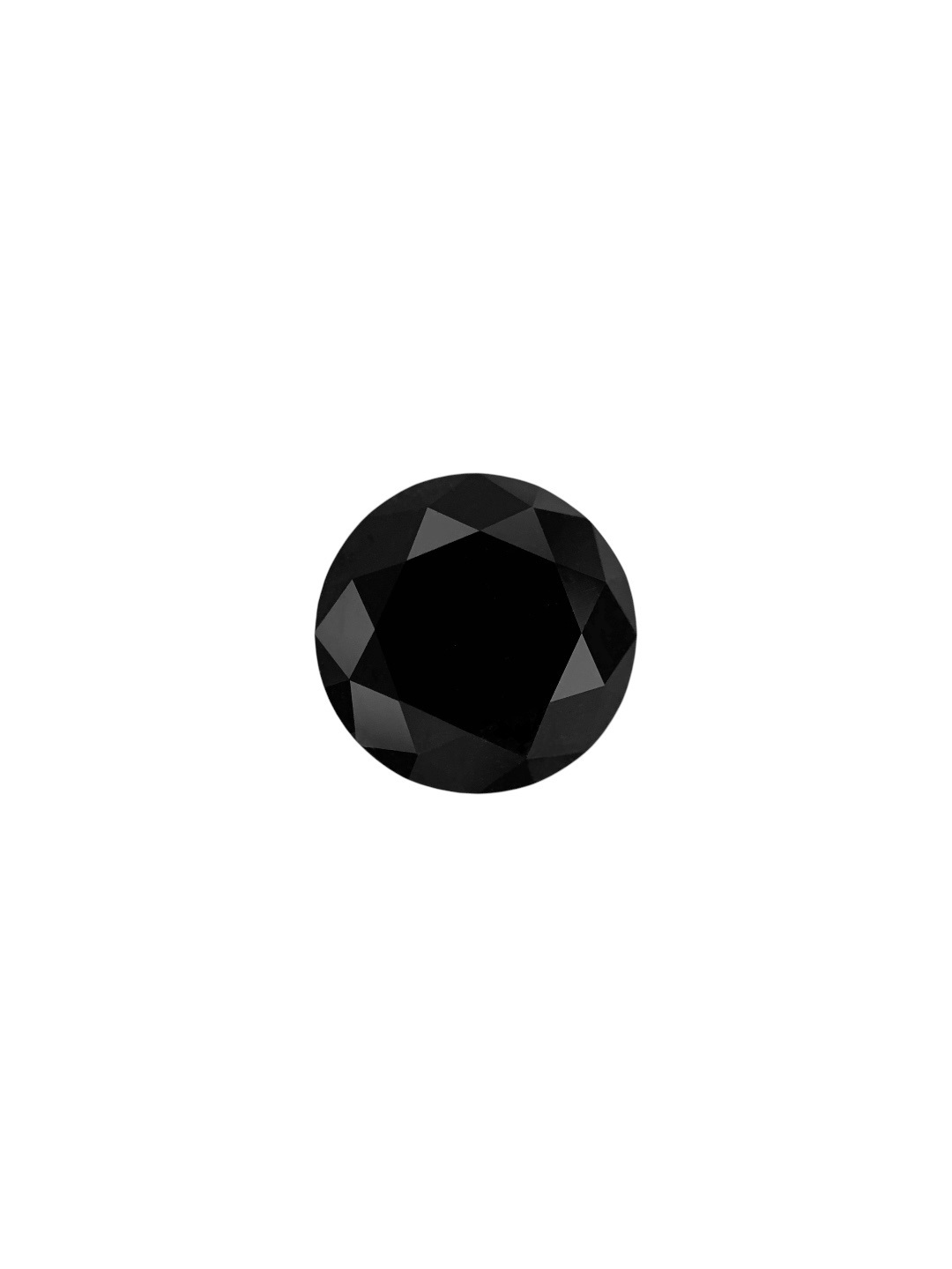 0.42 Carat Natural Fancy Black Round Diamond SE-8759T9