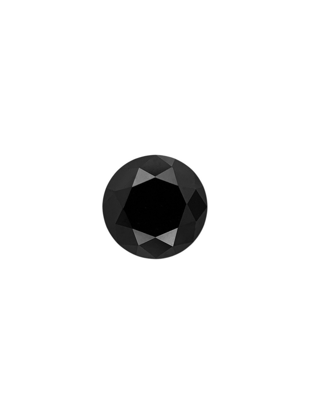 0.25 Carat Natural Fancy Black Round Diamond SE-8935T19