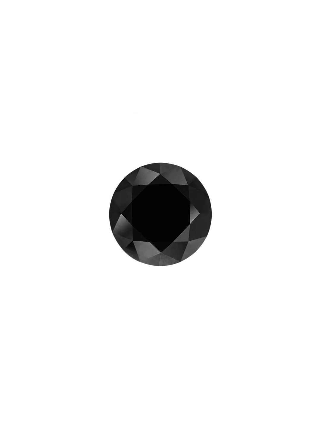 0.25 Carat Natural Fancy Black Round Diamond SE-8935T55