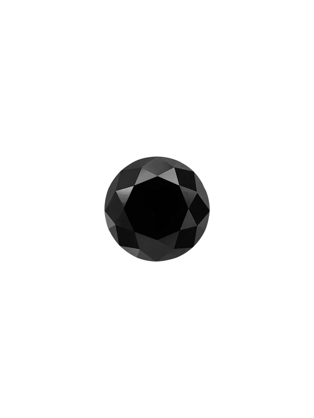 0.23 Carat Natural Fancy Black Round Diamond SE-8935T70