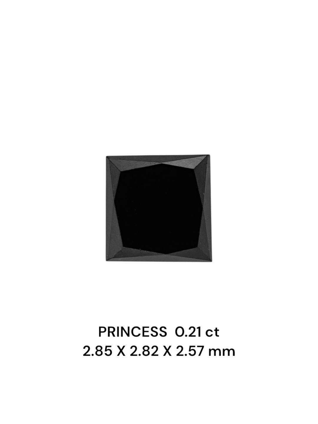 0.21 Carat Natural Fancy Black Princess Diamond SE-9026T2