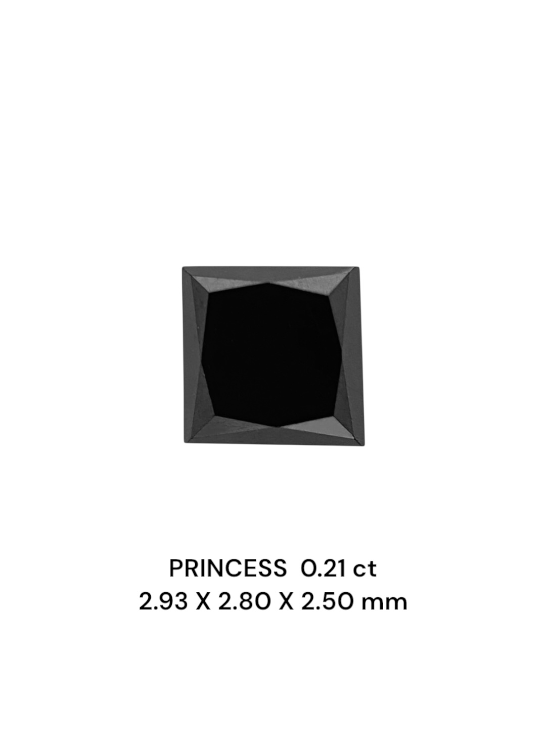 0.21 Carat Natural Fancy Black Princess Diamond SE-9026T28