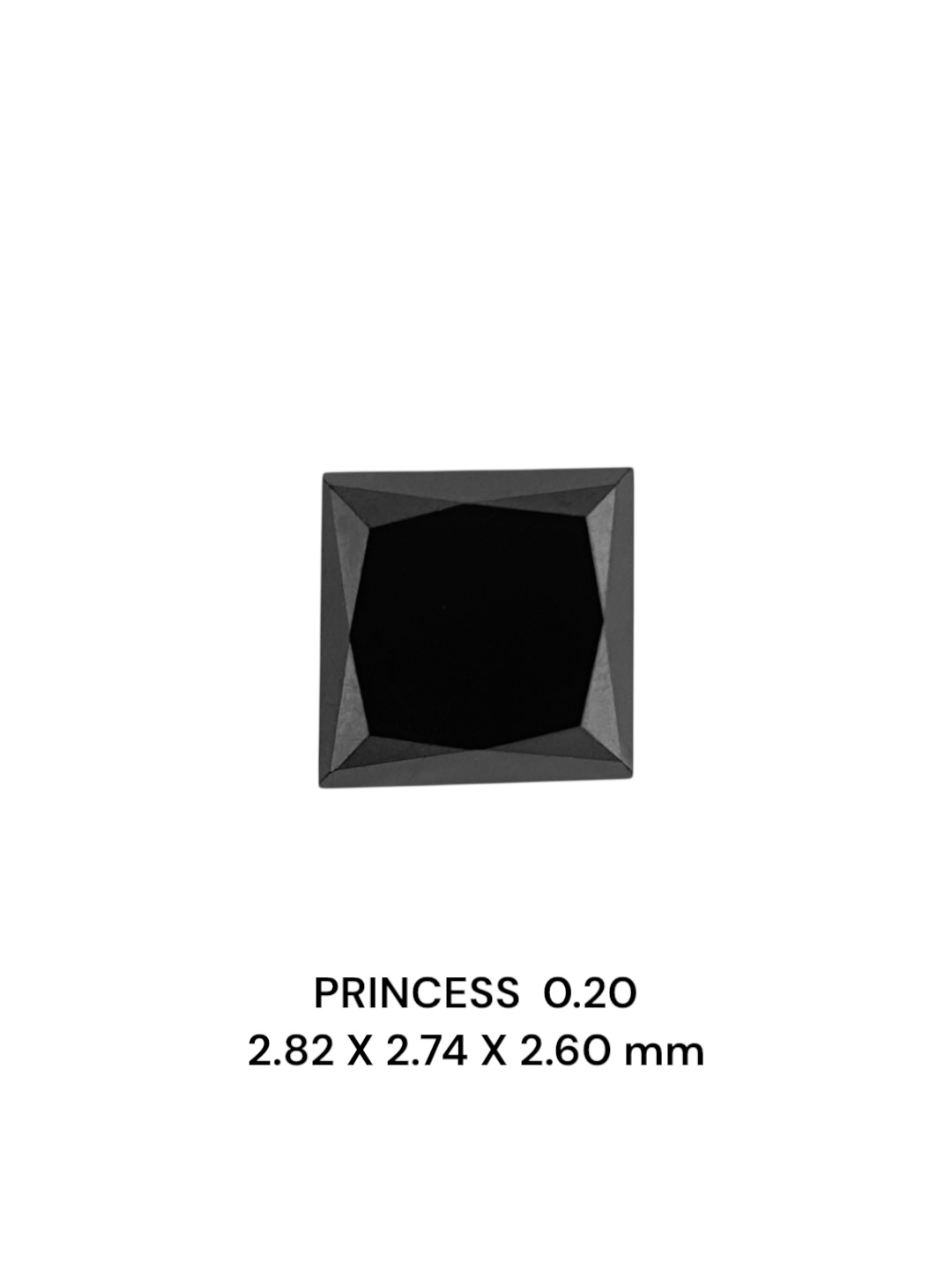 0.20 Carat Natural Fancy Black Princess Diamond SE-9026T29