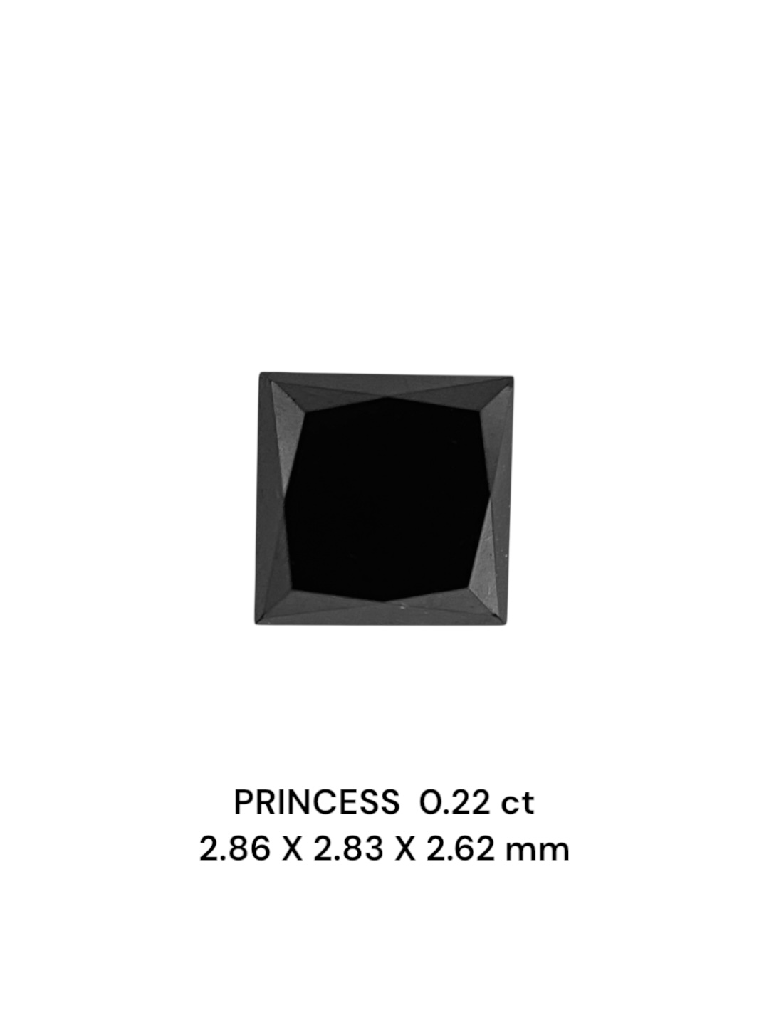 0.22 Carat Natural Fancy Black Princess Diamond SE-9026T4