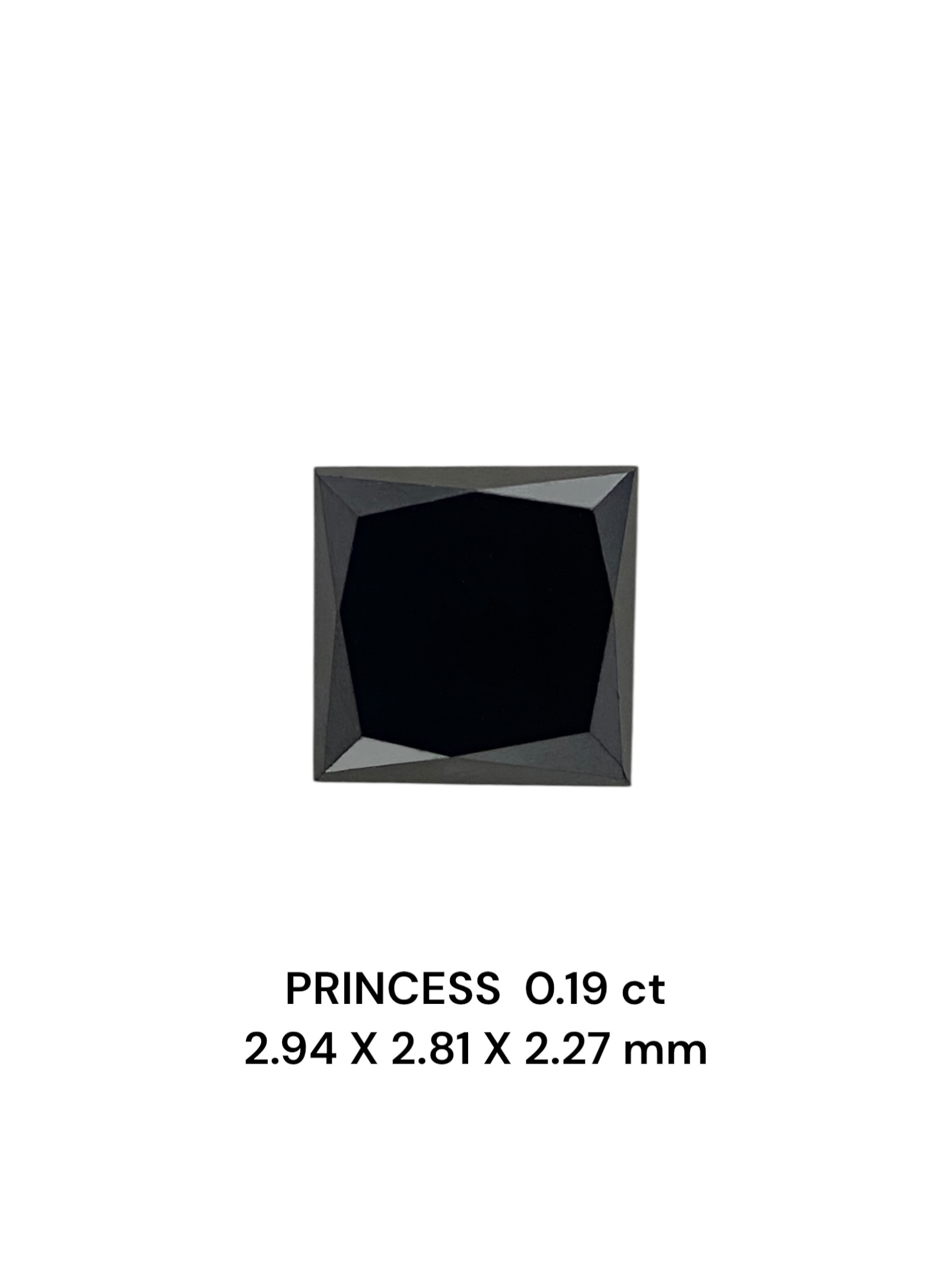 0.19 Carat Natural Fancy Black Princess Diamond SE-9026T41