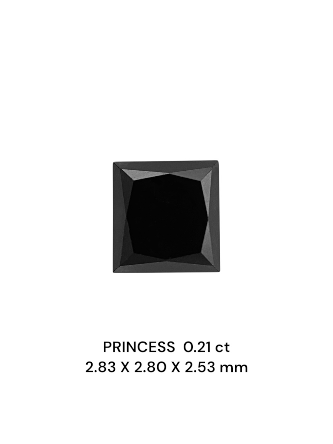 0.21 Carat Natural Fancy Black Princess Diamond SE-9026T46