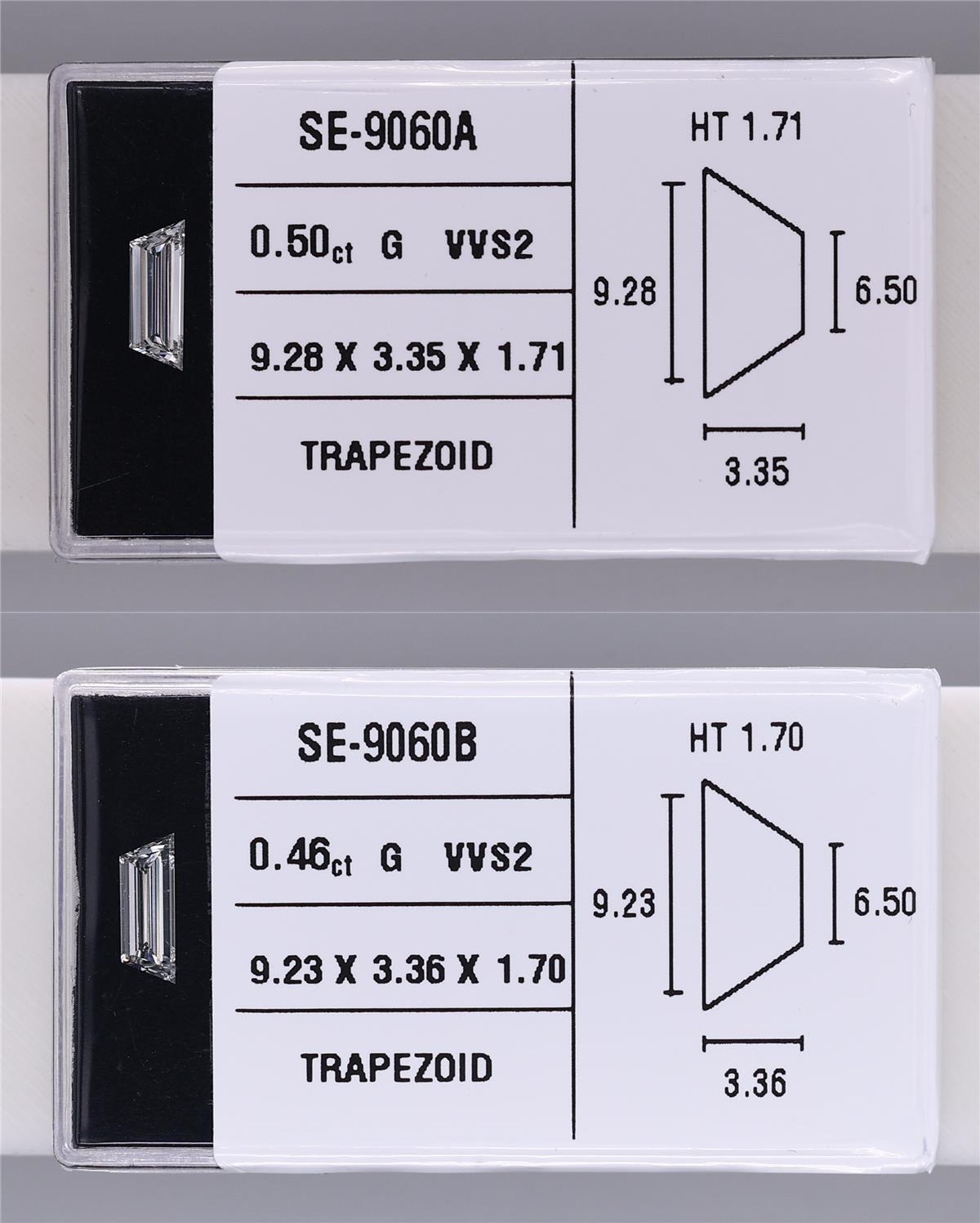 0.96 Carat Natural G VS1 Trapezoid Diamond SE-9060