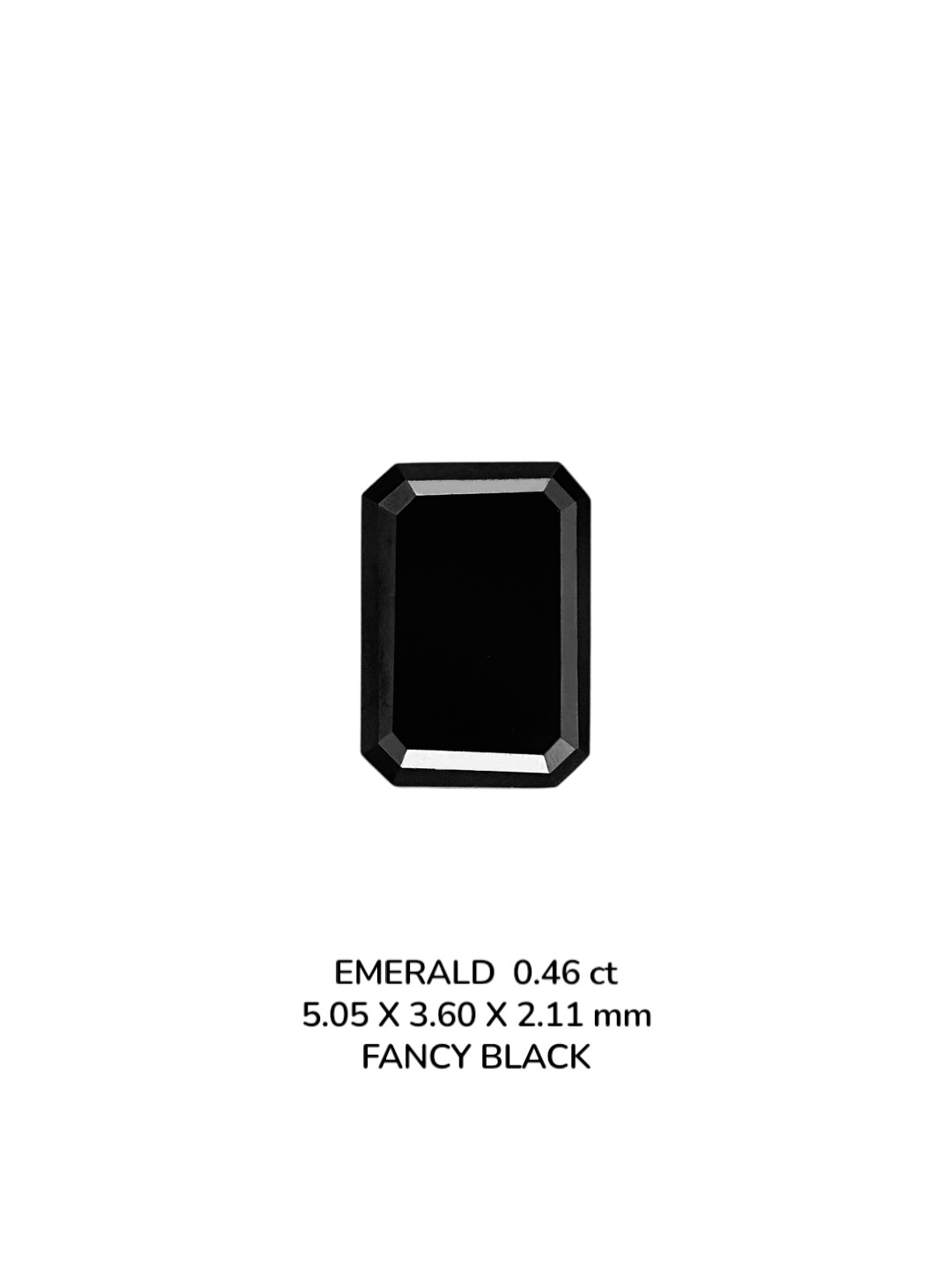 0.46 Carat Natural Fancy Black Emerald Diamond SE-9071T20