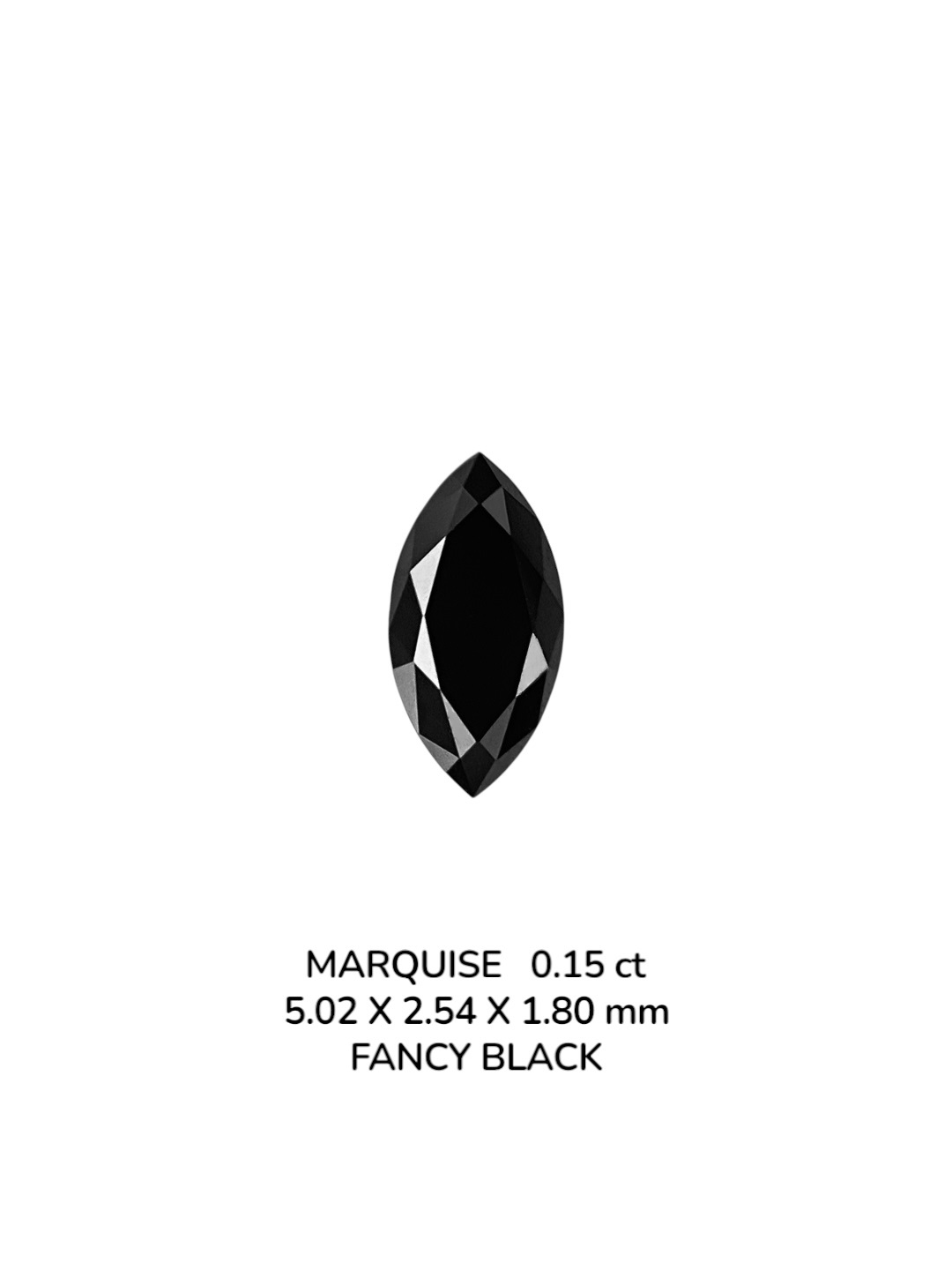 0.15 Carat Natural Fancy Black Marquise Diamond SE-9078T14