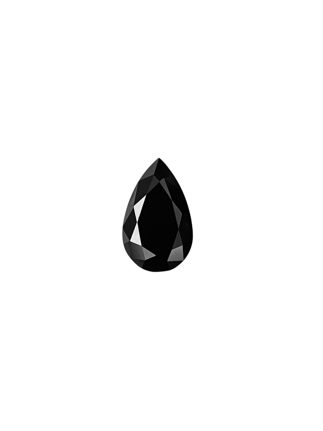 0.14 Carat Natural Fancy Black Pear Diamond SE-9083T9