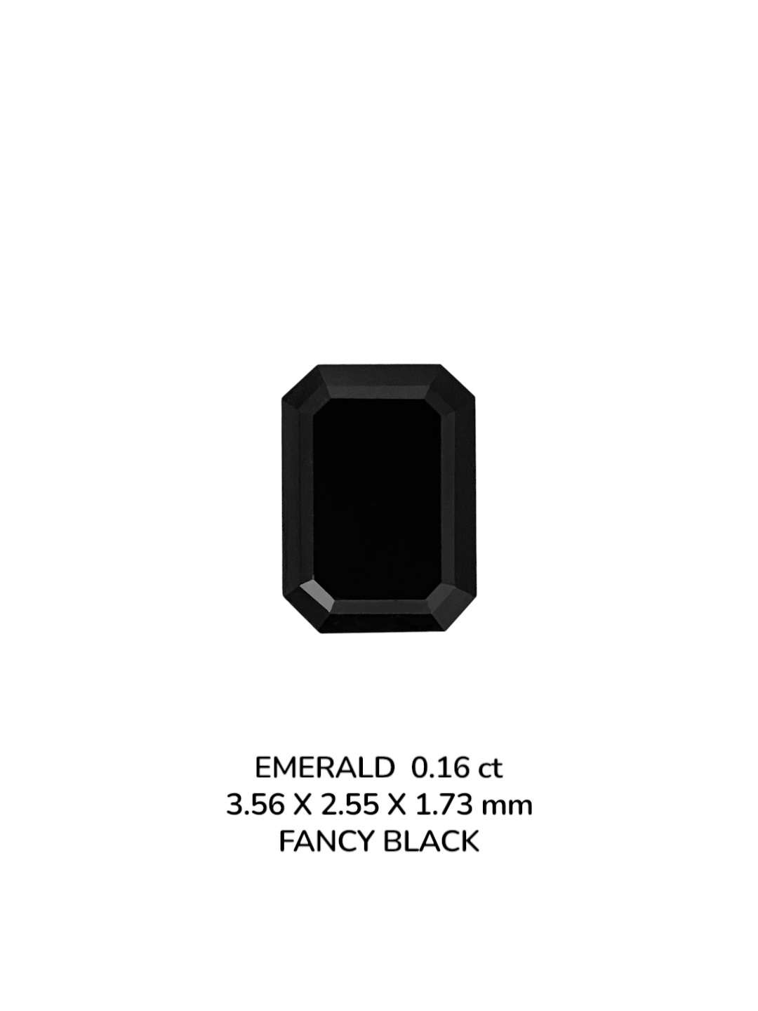 0.16 Carat Natural Fancy Black Emerald Diamond SE-9086T20