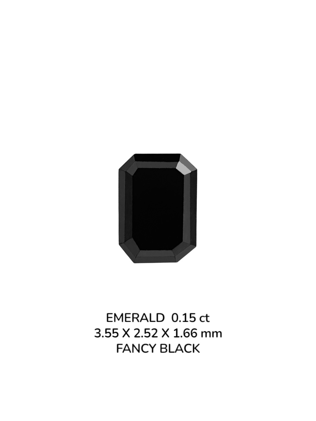 0.15 Carat Natural Fancy Black Emerald Diamond SE-9086T21