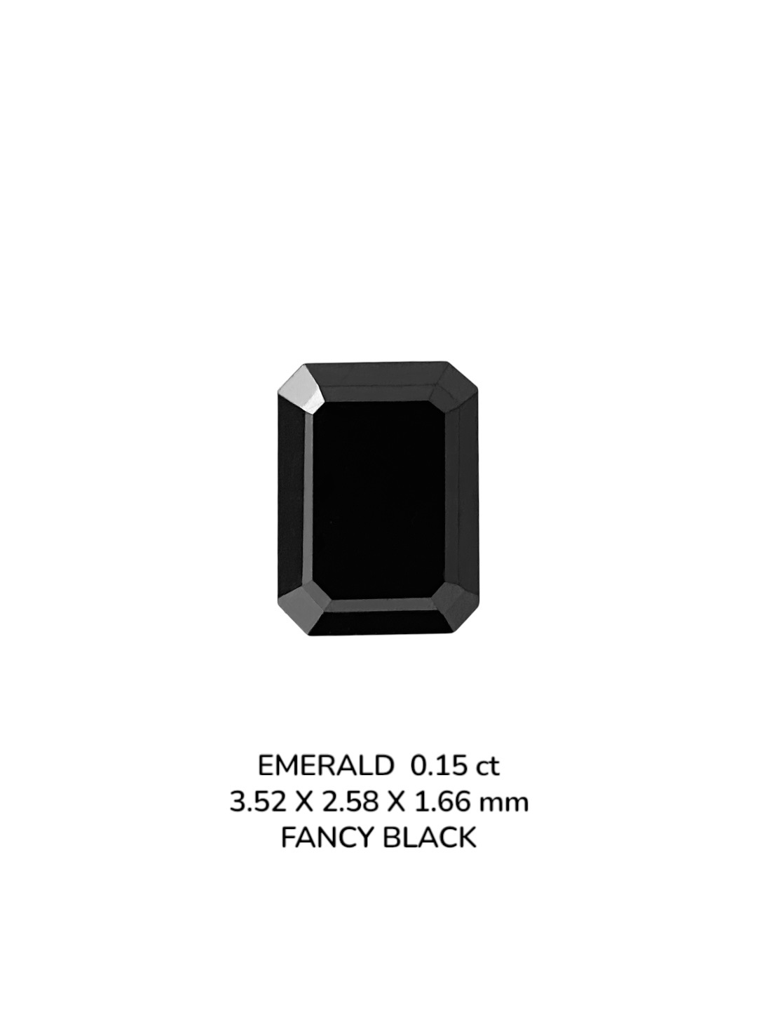 0.15 Carat Natural Fancy Black Emerald Diamond SE-9086T5