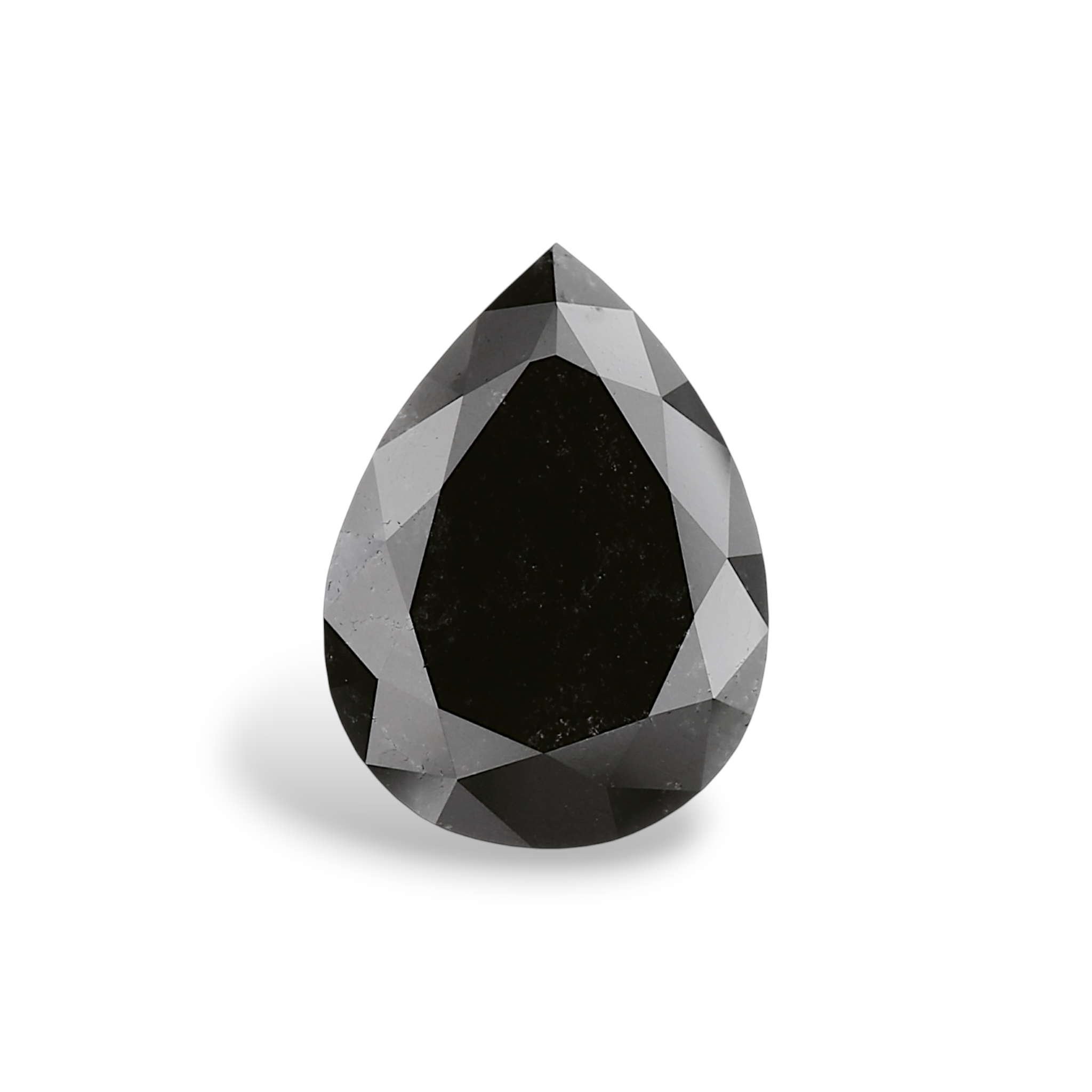 GIA 2.38 Carat Natural Fancy Black Pear Diamond SE-7897GN