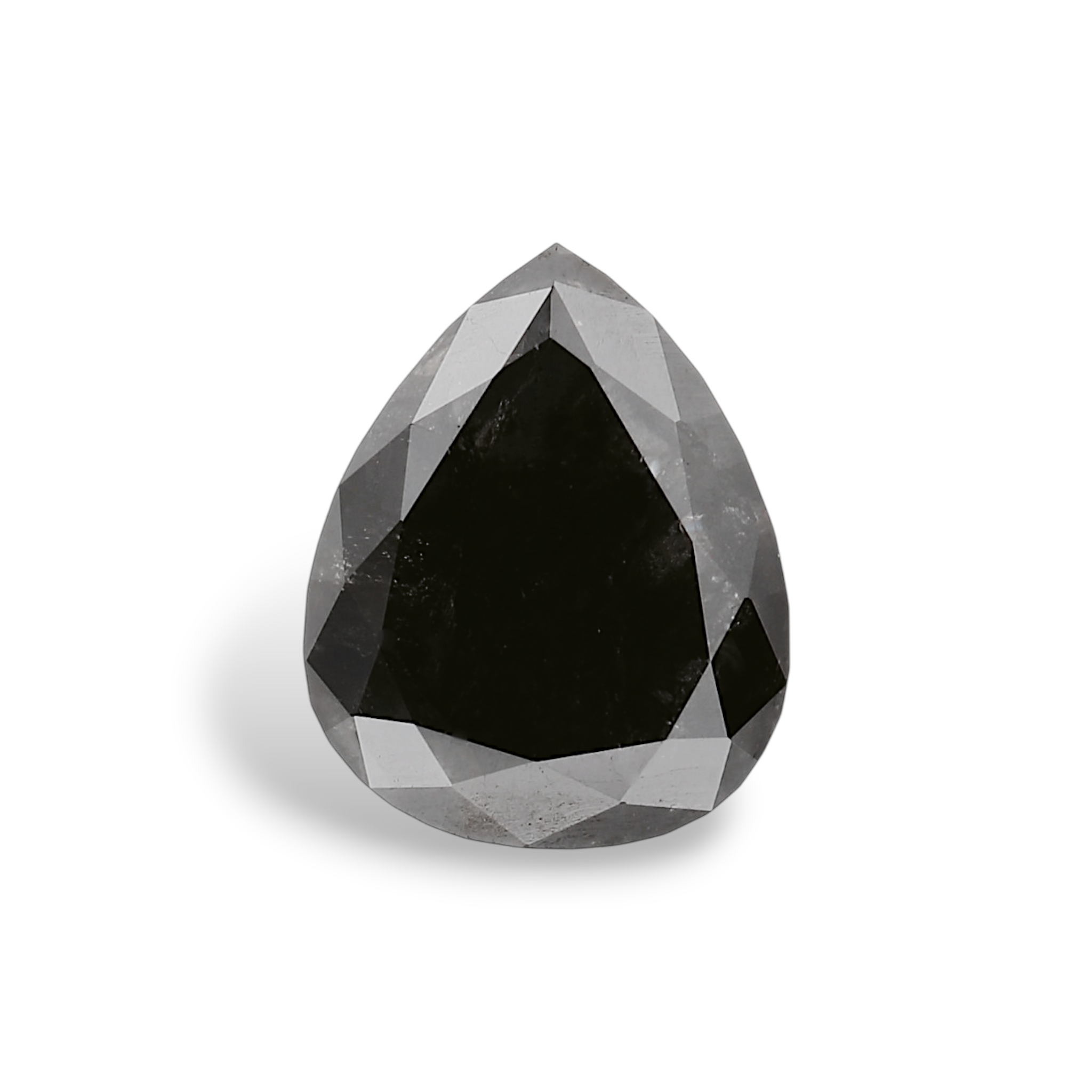 GIA 2.29 Carat Natural Fancy Black Pear Diamond SE-8792GN