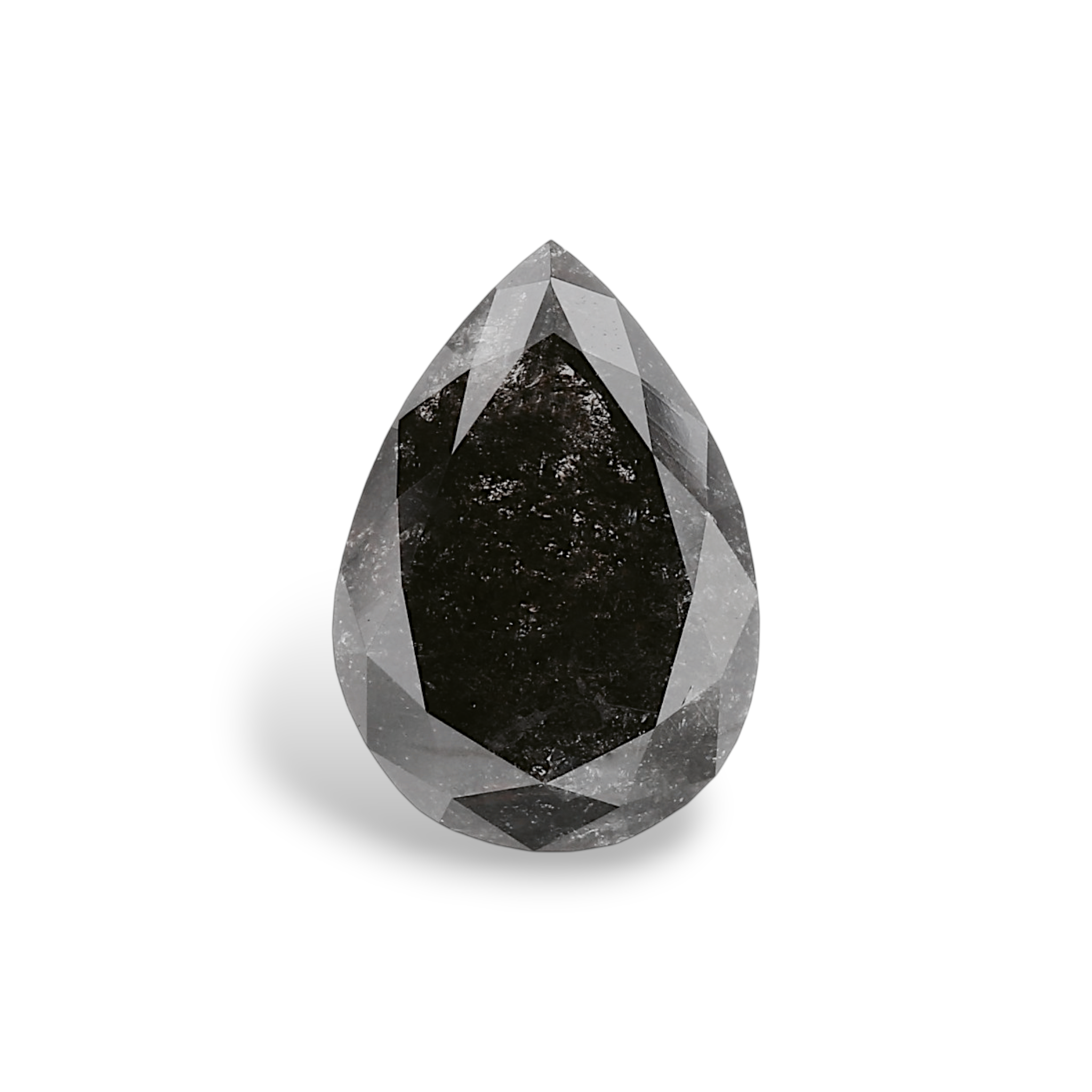 GIA 2.34 Carat Natural Fancy Black Pear Diamond SE-8795GN