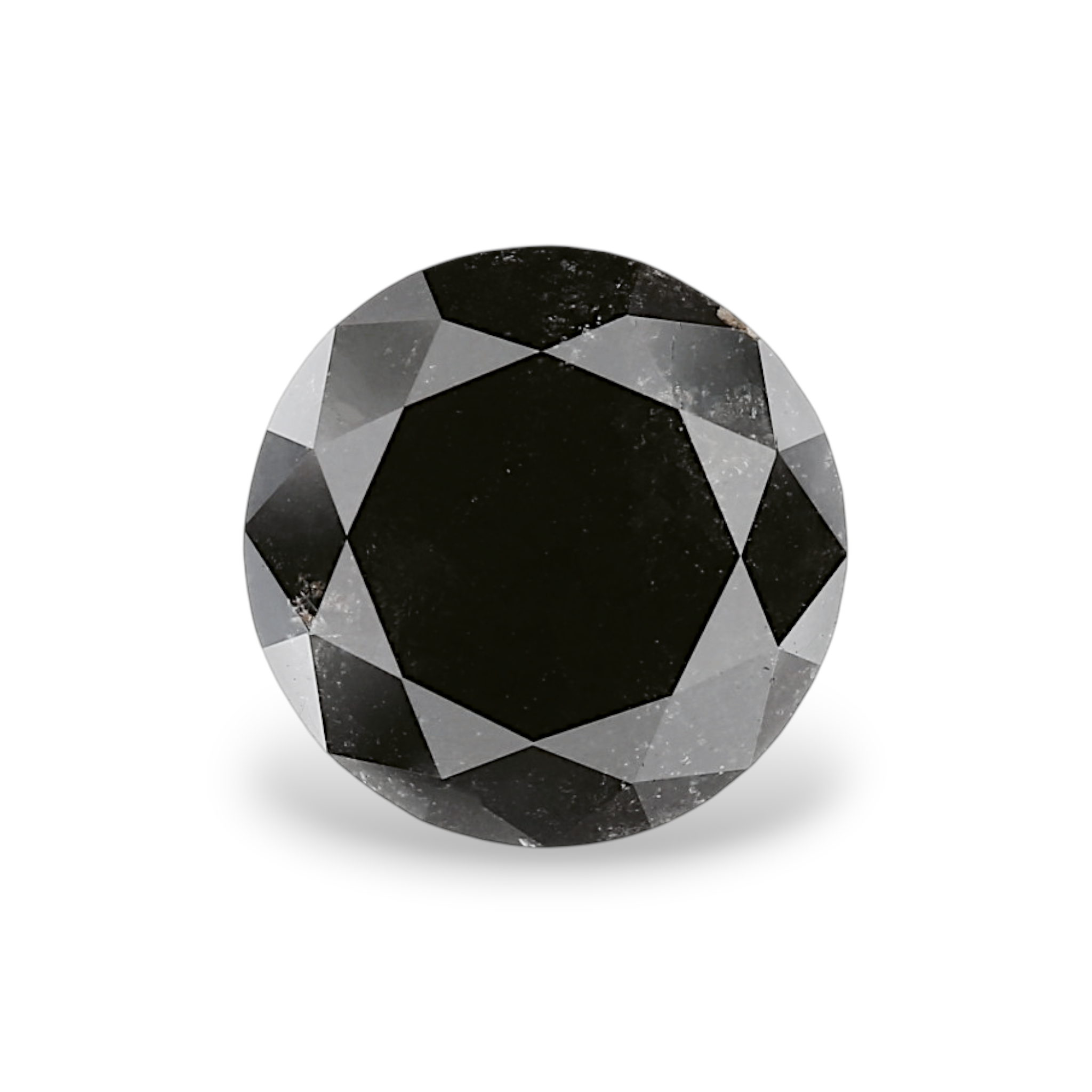 GIA 2.48 Carat Natural Fancy Black Round Diamond SE-8803GN