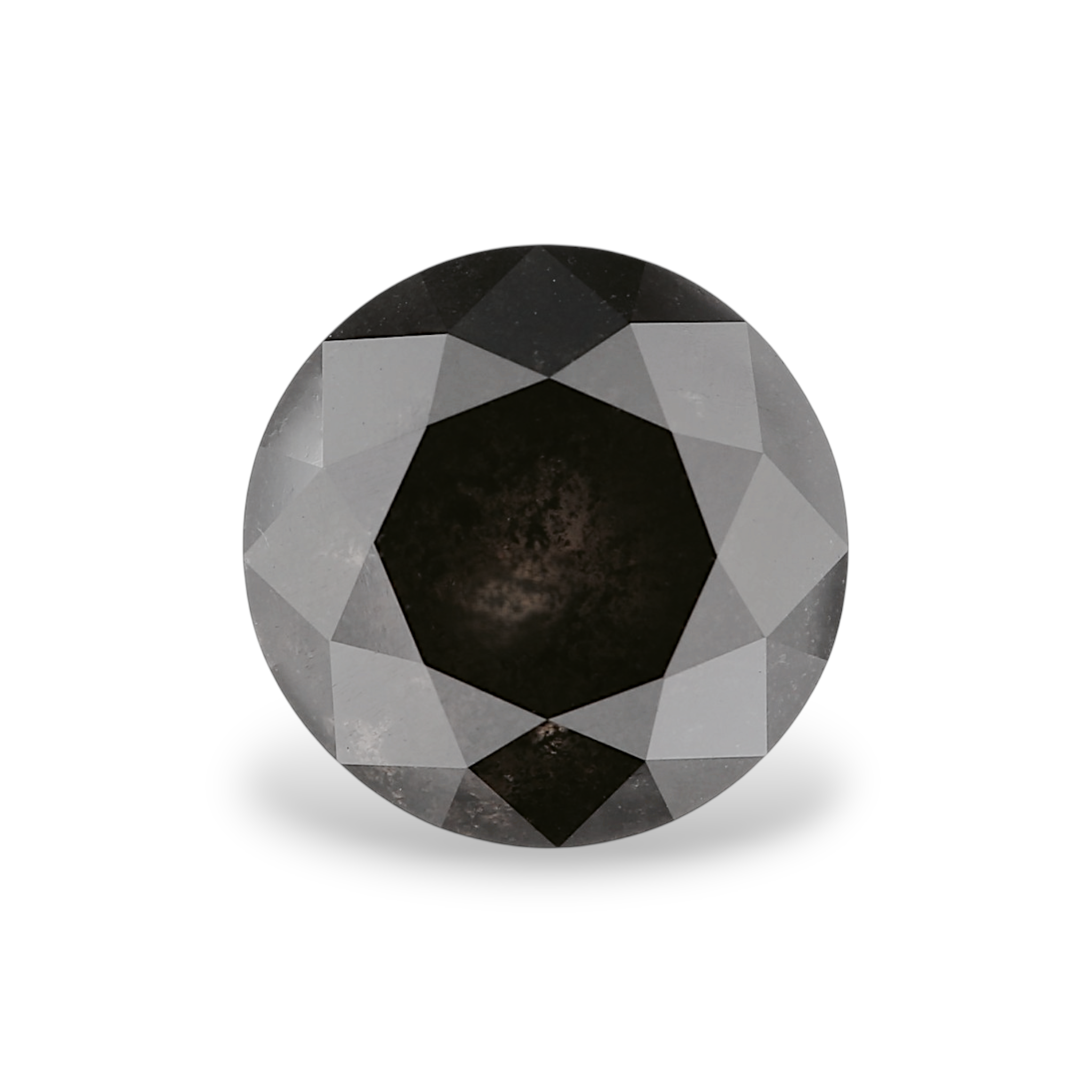 GIA 4.70 Carat Natural Fancy Black Round Diamond SE-8813GN