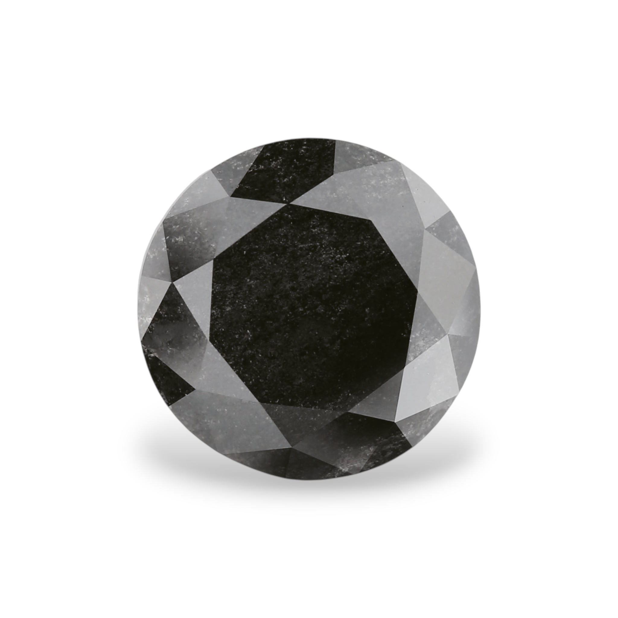 GIA 4.72 Carat Natural Fancy Black Round Diamond SE-8816GN