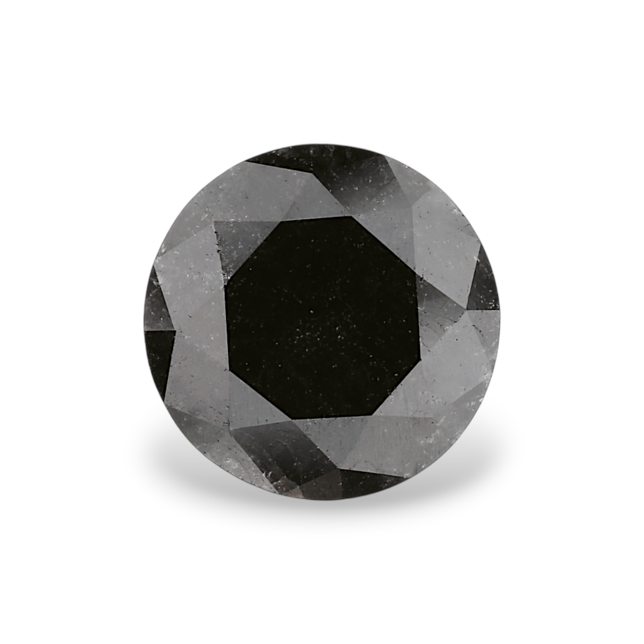 GIA 3.05 Carat Natural Fancy Black Round Diamond SE-8817GN