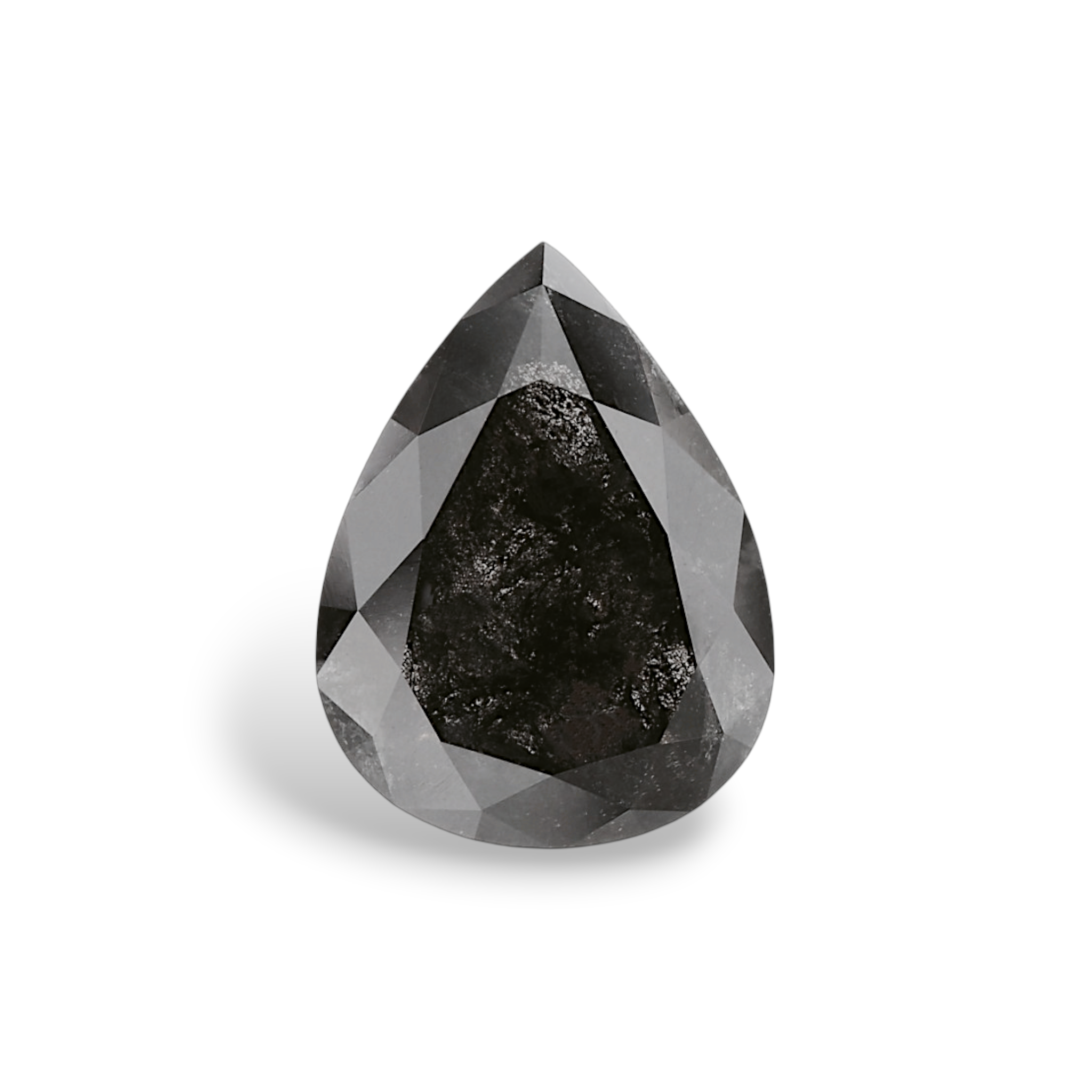 GIA 2.25 Carat Natural Fancy Black Pear Diamond SE-8831GN