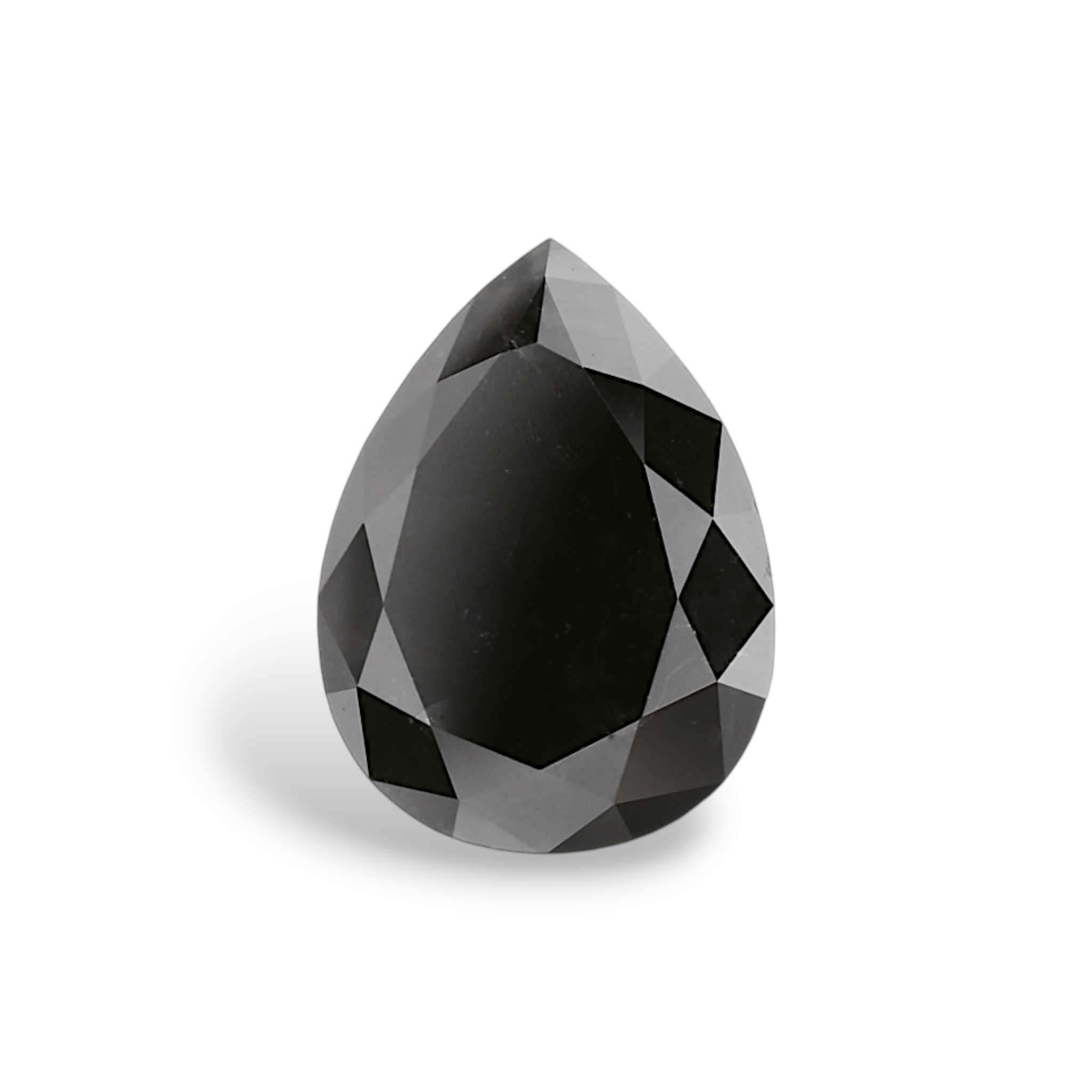 GIA 2.17 Carat Natural Fancy Black Pear Diamond SE-8837GN