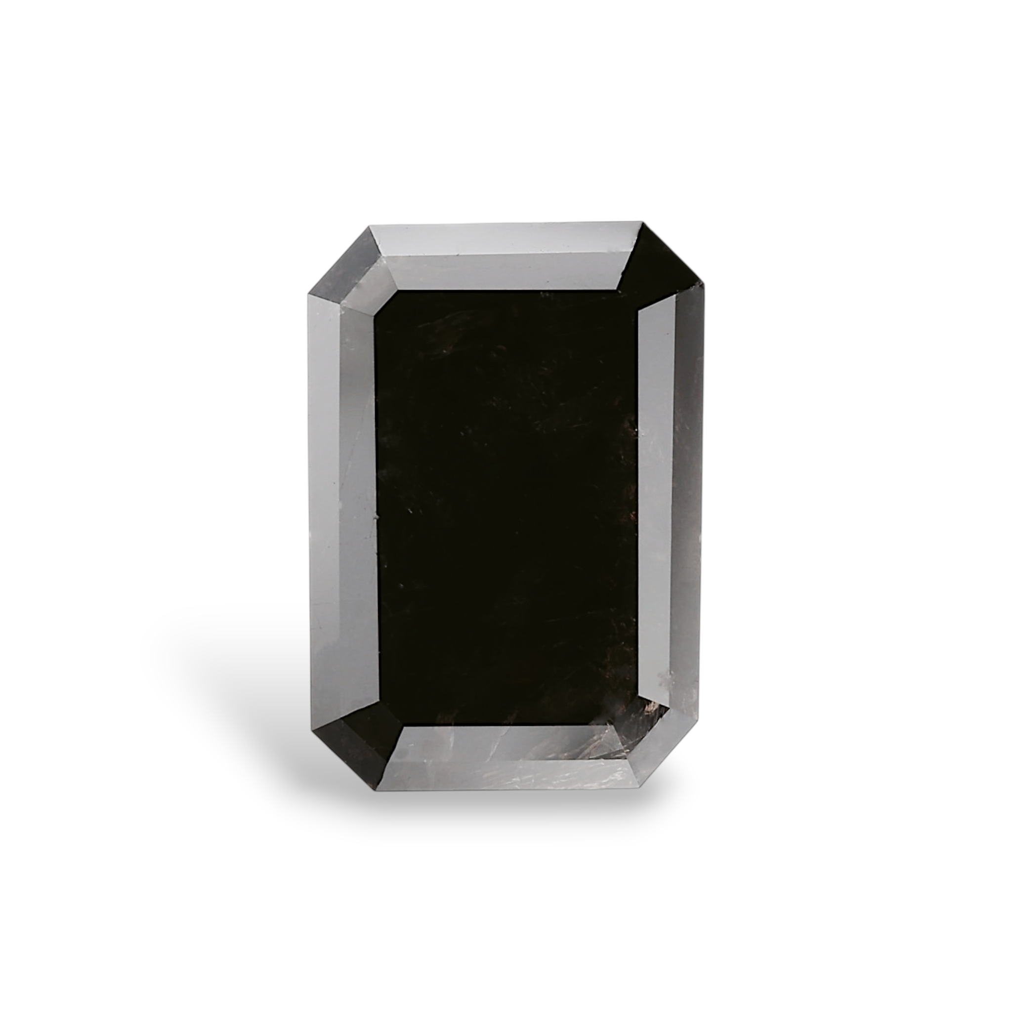 GIA 5.31 Carat Natural Fancy Black Emerald Diamond SE-8843GN