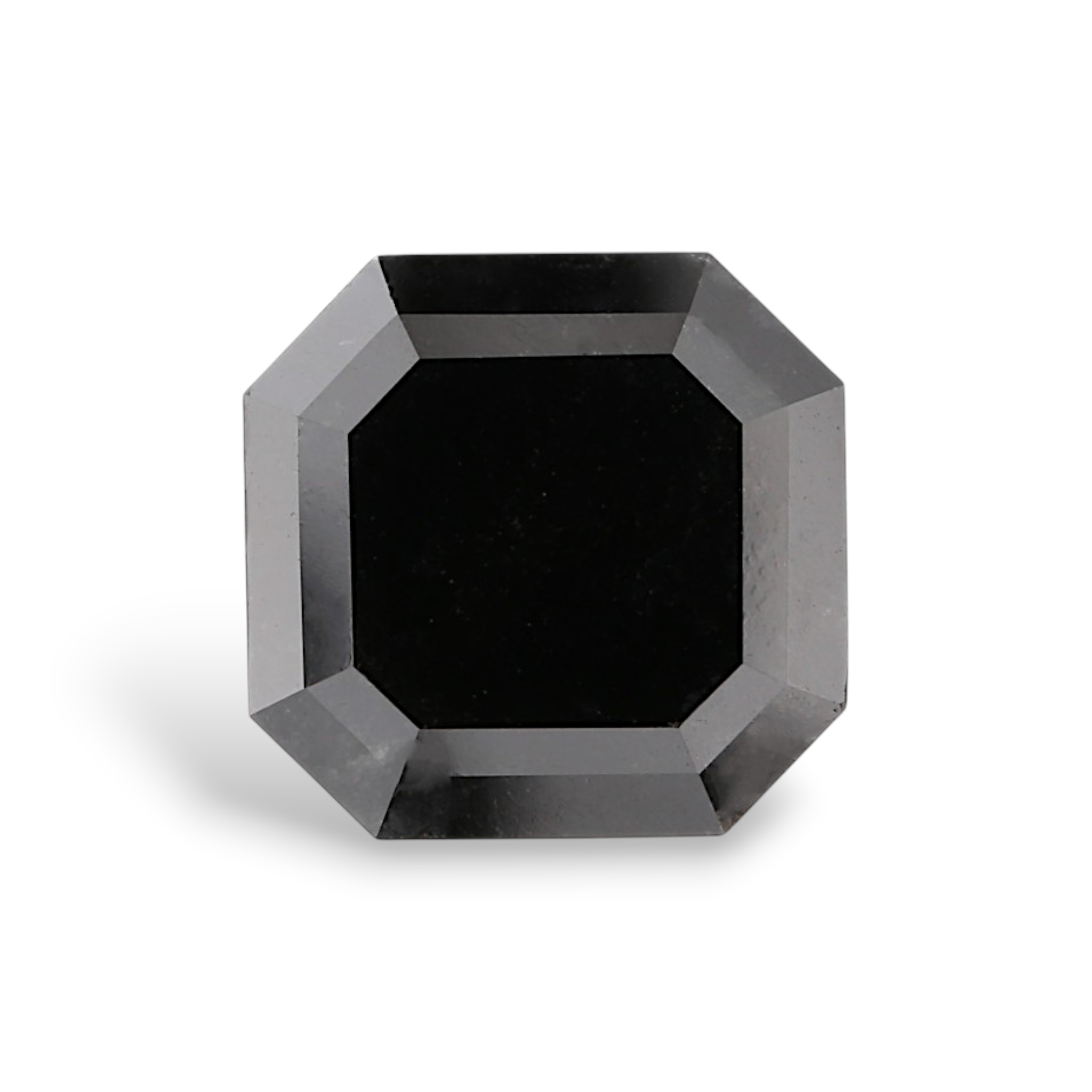 GIA 4.61 Carat Natural Fancy Black Sq emerald Diamond SE-8847GN