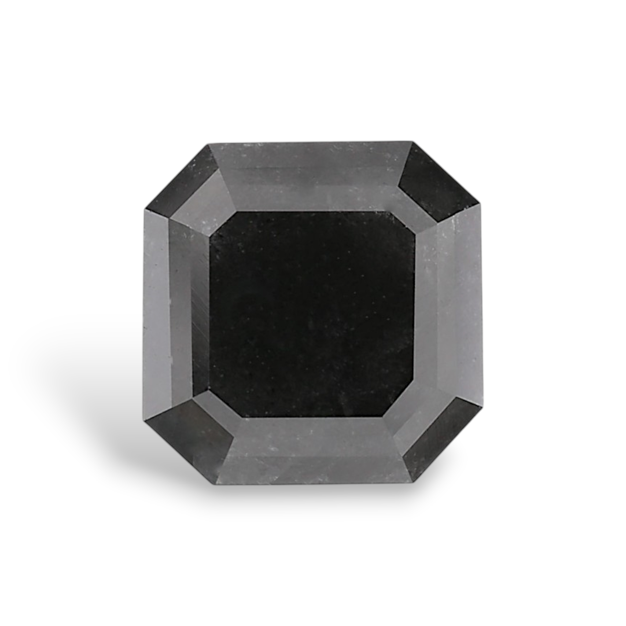 GIA 2.81 Carat Natural Fancy Black Sq emerald Diamond SE-8848GN