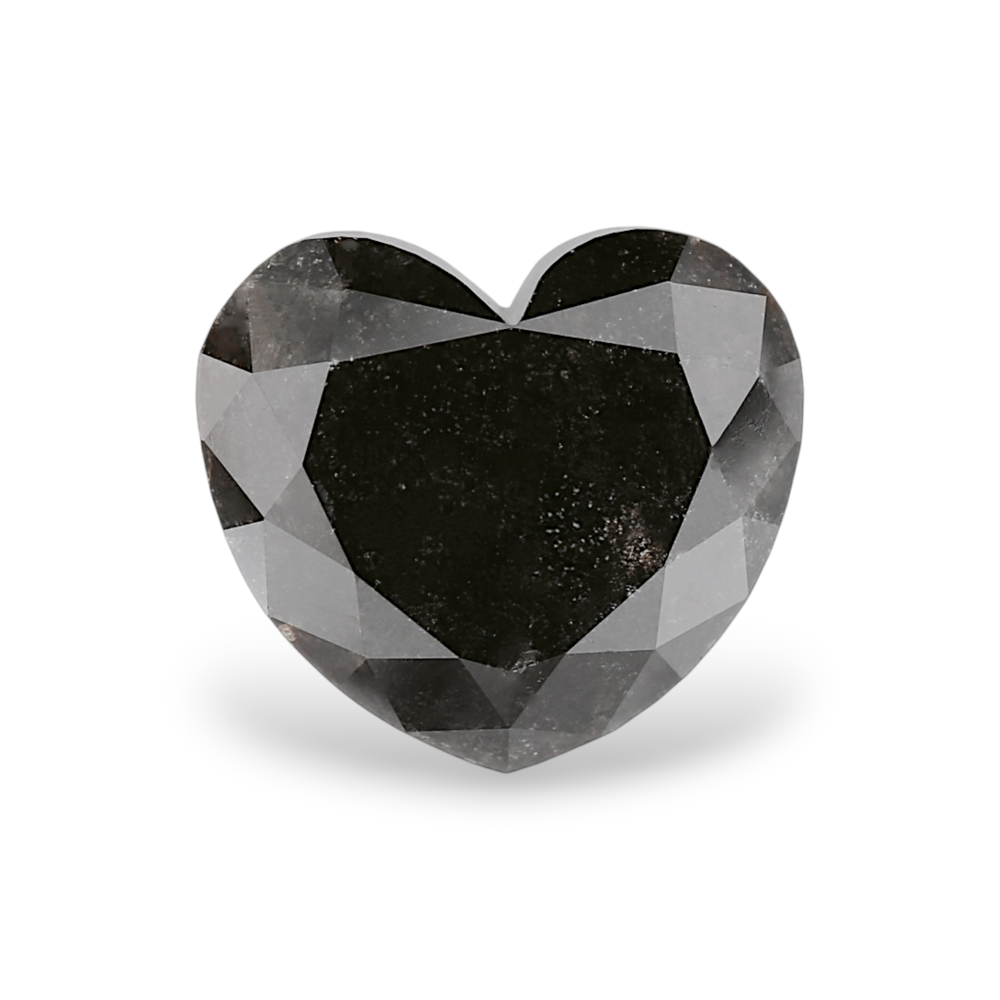 GIA 4.12 Carat Natural Fancy Black Heart Diamond SE-8857GN
