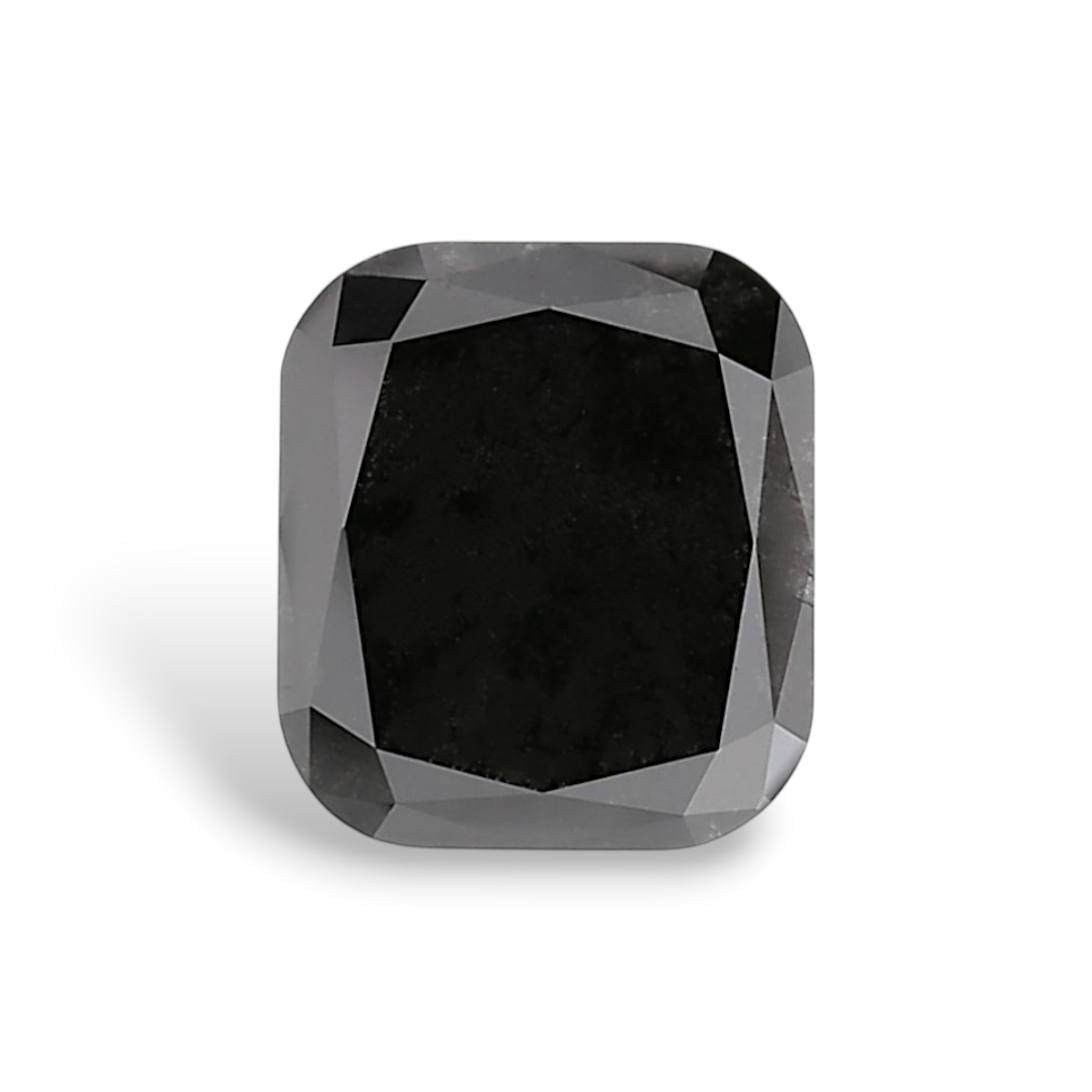 GIA 2.56 Carat Natural Fancy Black Cushion Diamond SE-8860GN