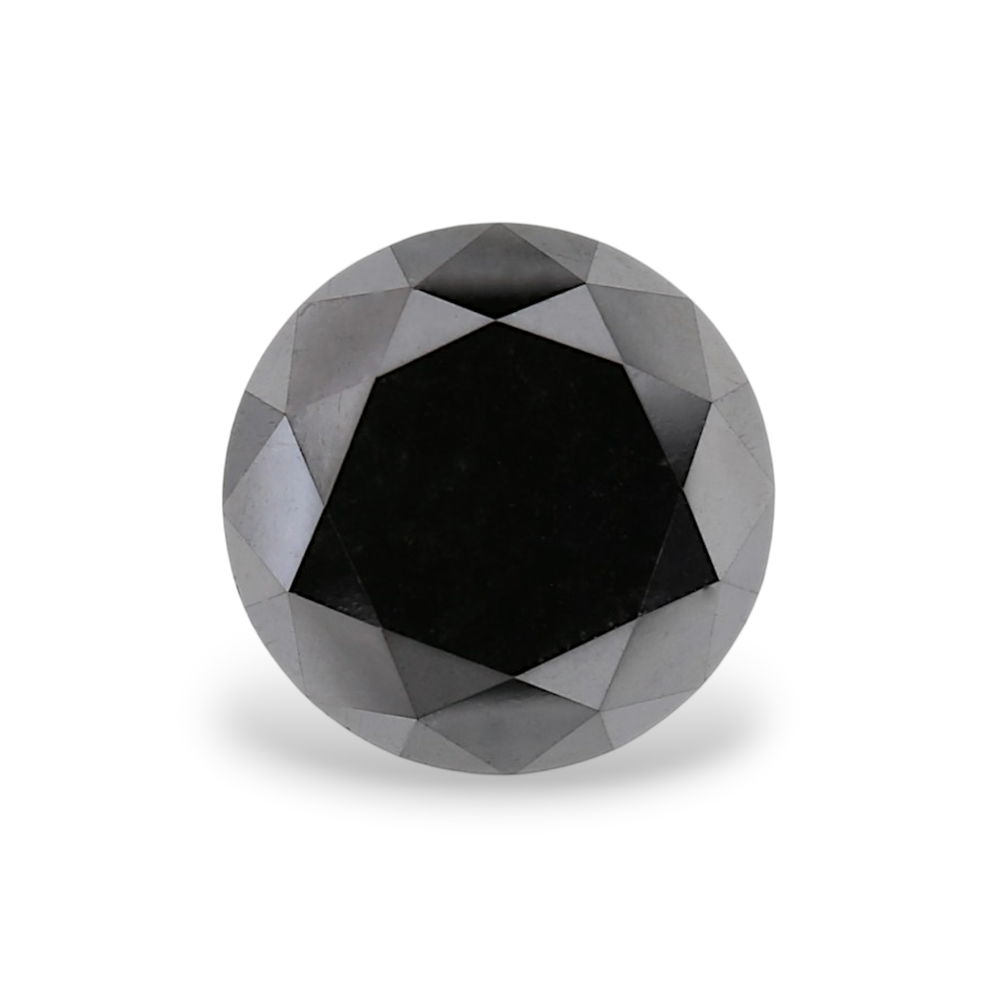 GIA 2.98 Carat Natural Fancy Black Round Diamond SE-8863GN