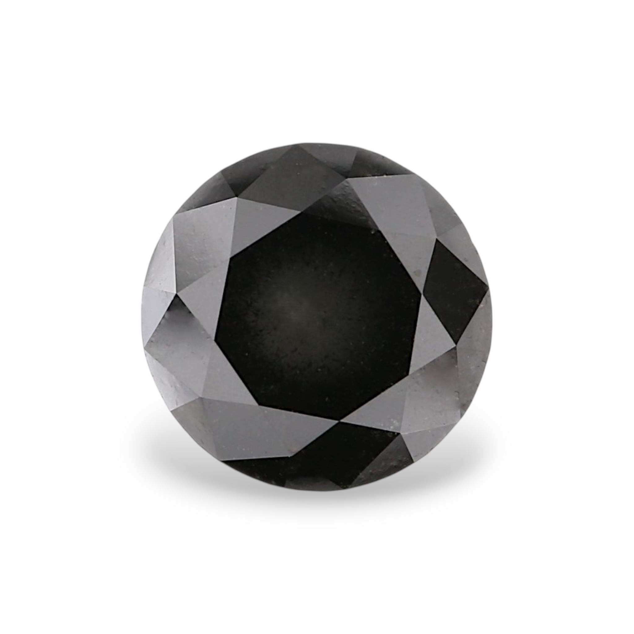 GIA 3.03 Carat Natural Fancy Black Round Diamond SE-8864GN