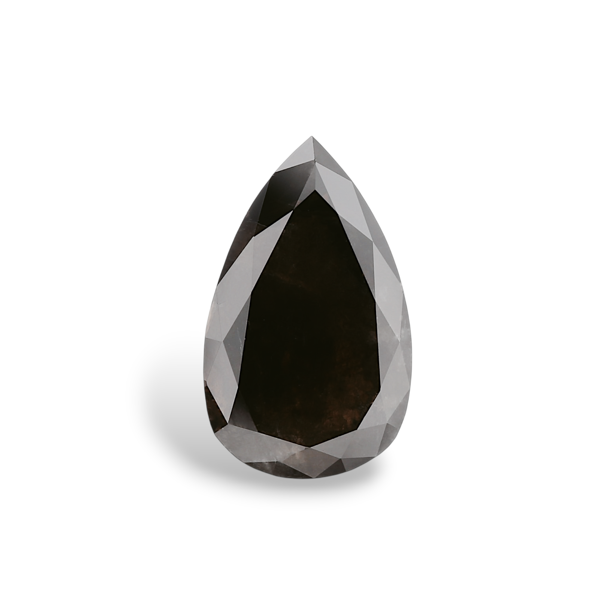 GIA 3.05 Carat Natural Fancy Black Pear Diamond SE-8877GN