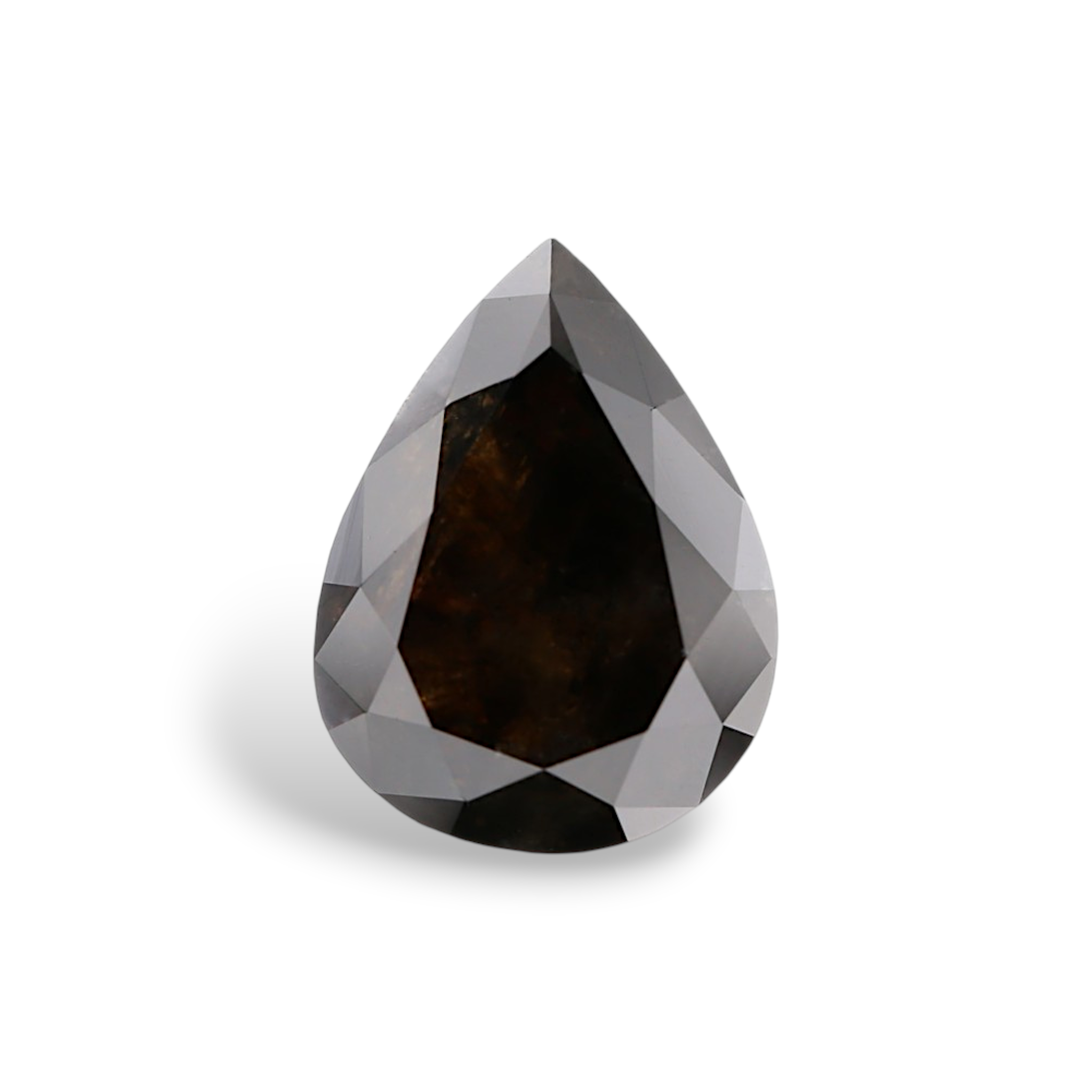 GIA 2.73 Carat Natural Fancy Black Pear Diamond SE-8878GN