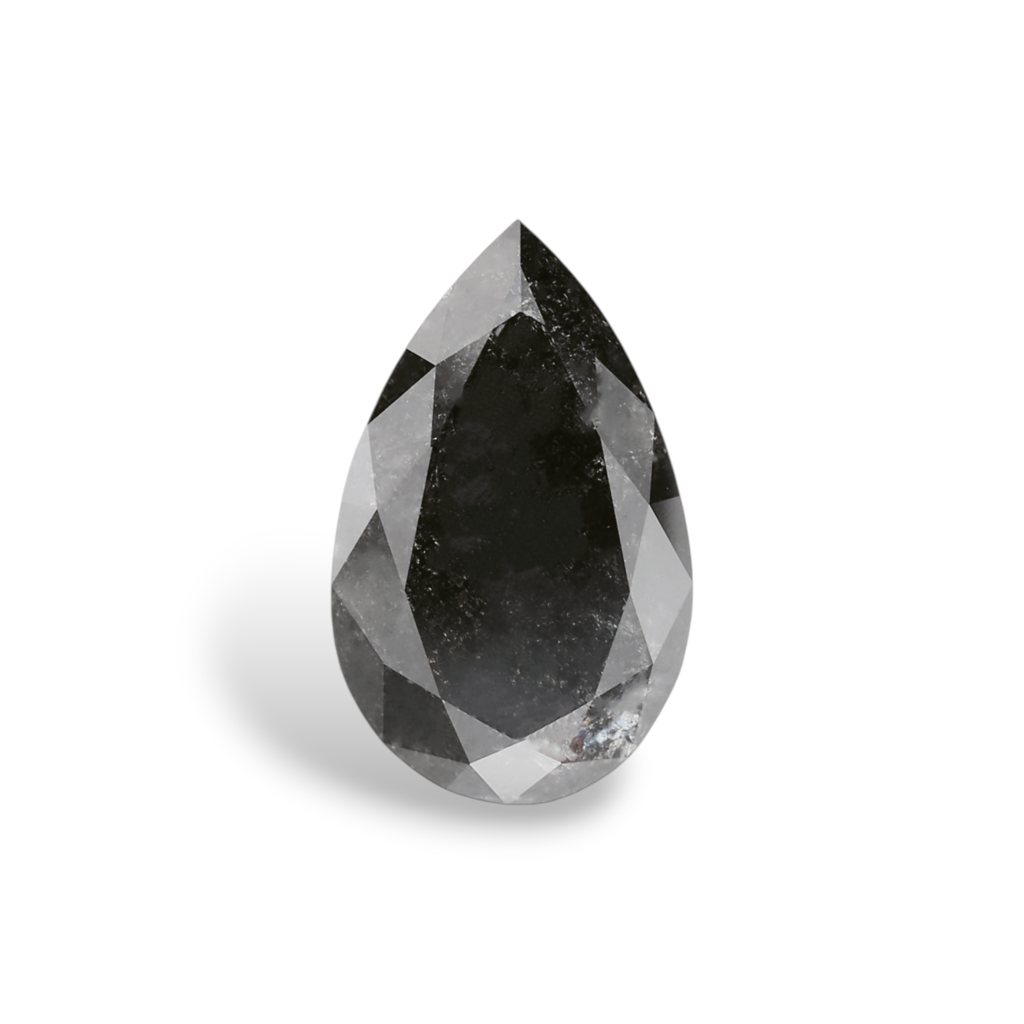 GIA 2.33 Carat Natural Fancy Black Pear Diamond SE-8879GN