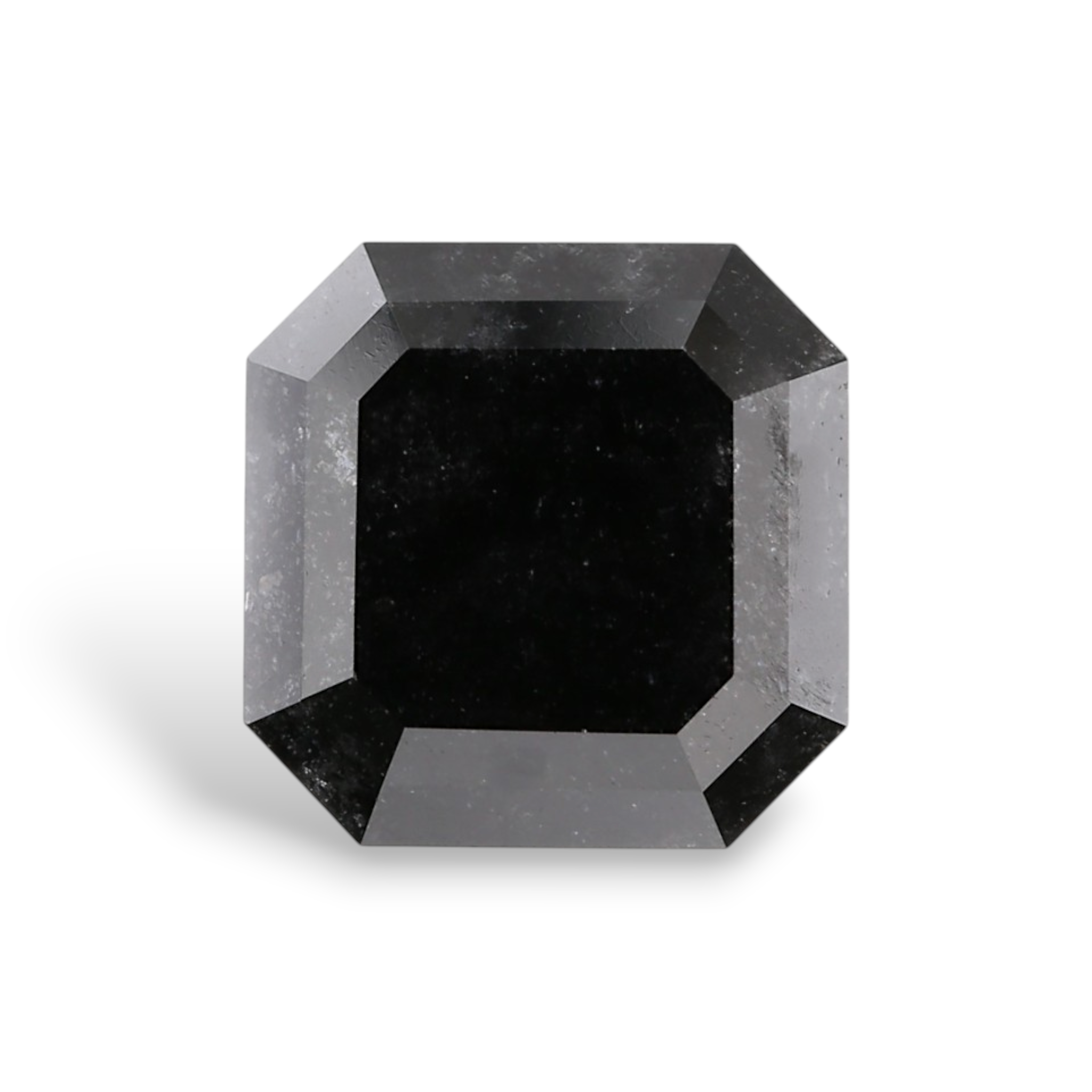 GIA 3.88 Carat Natural Fancy Black Sq emerald Diamond SE-8885GN