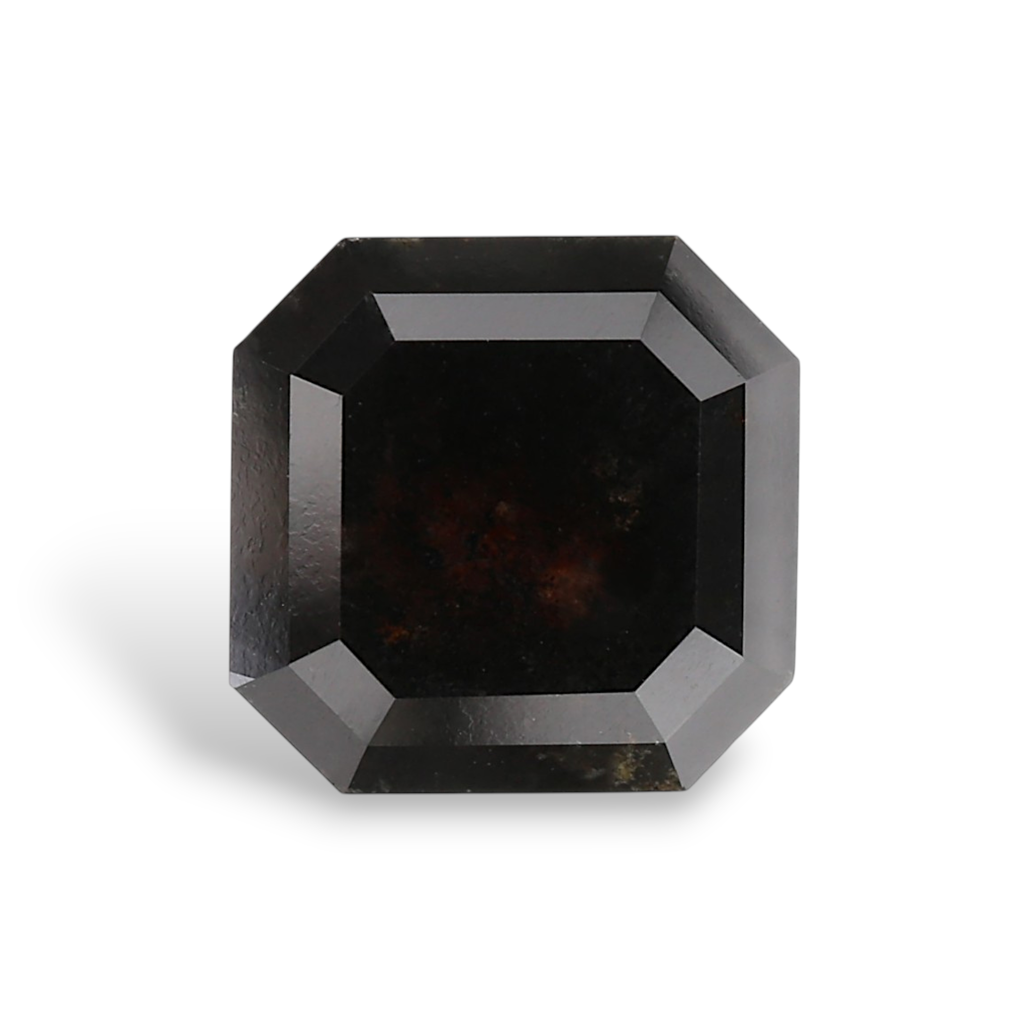 GIA 3.68 Carat Natural Fancy Black Sq emerald Diamond SE-8886GN