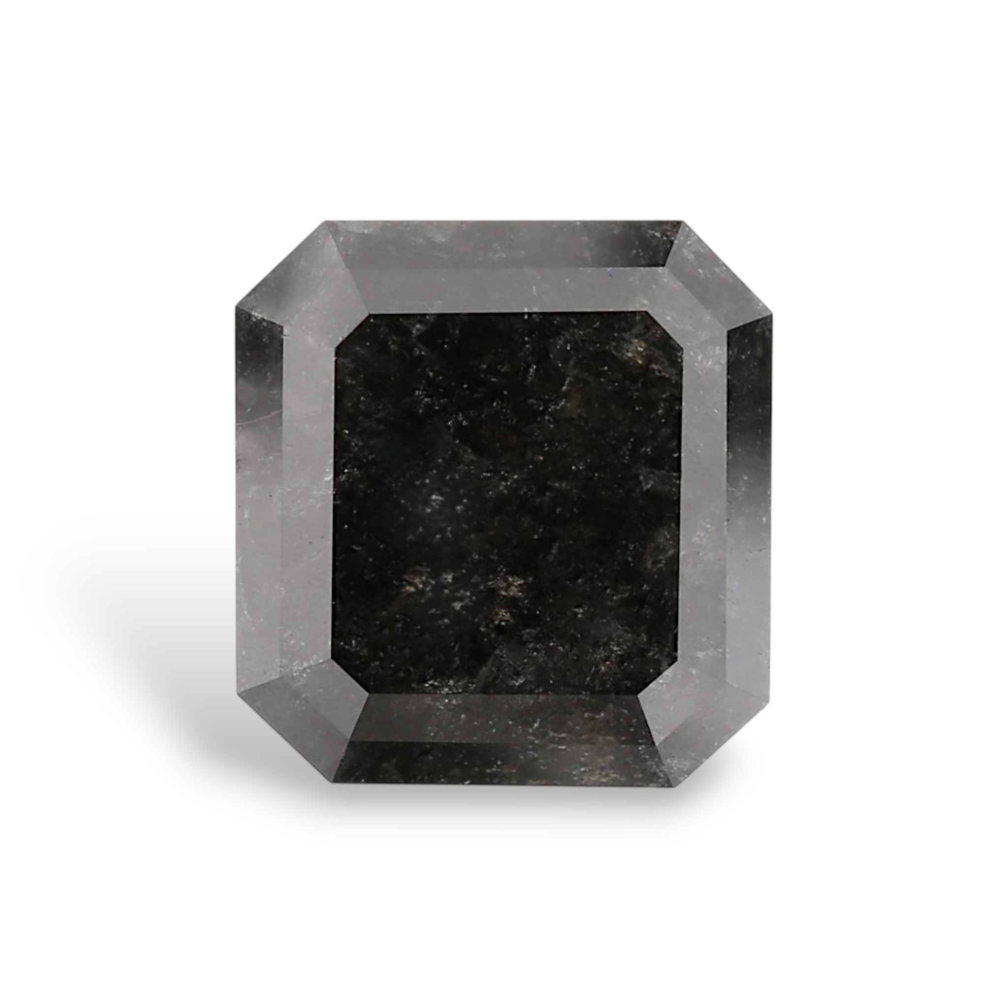 GIA 4.18 Carat Natural Fancy Black Sq emerald Diamond SE-8887GNN