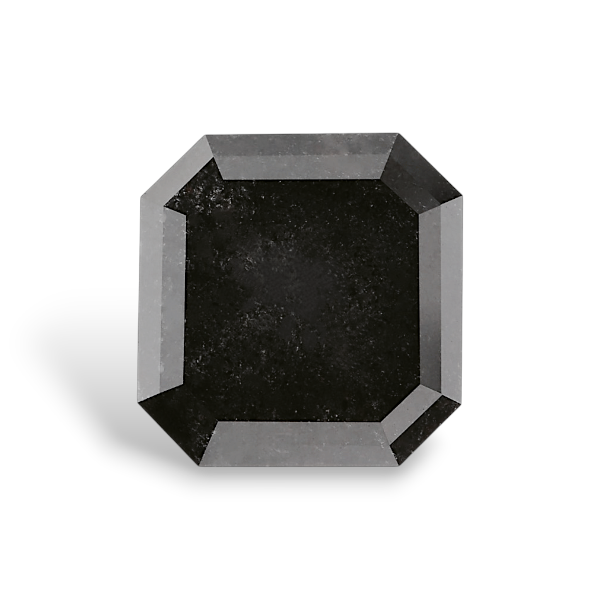 GIA 3.64 Carat Natural Fancy Black Sq emerald Diamond SE-8888GN