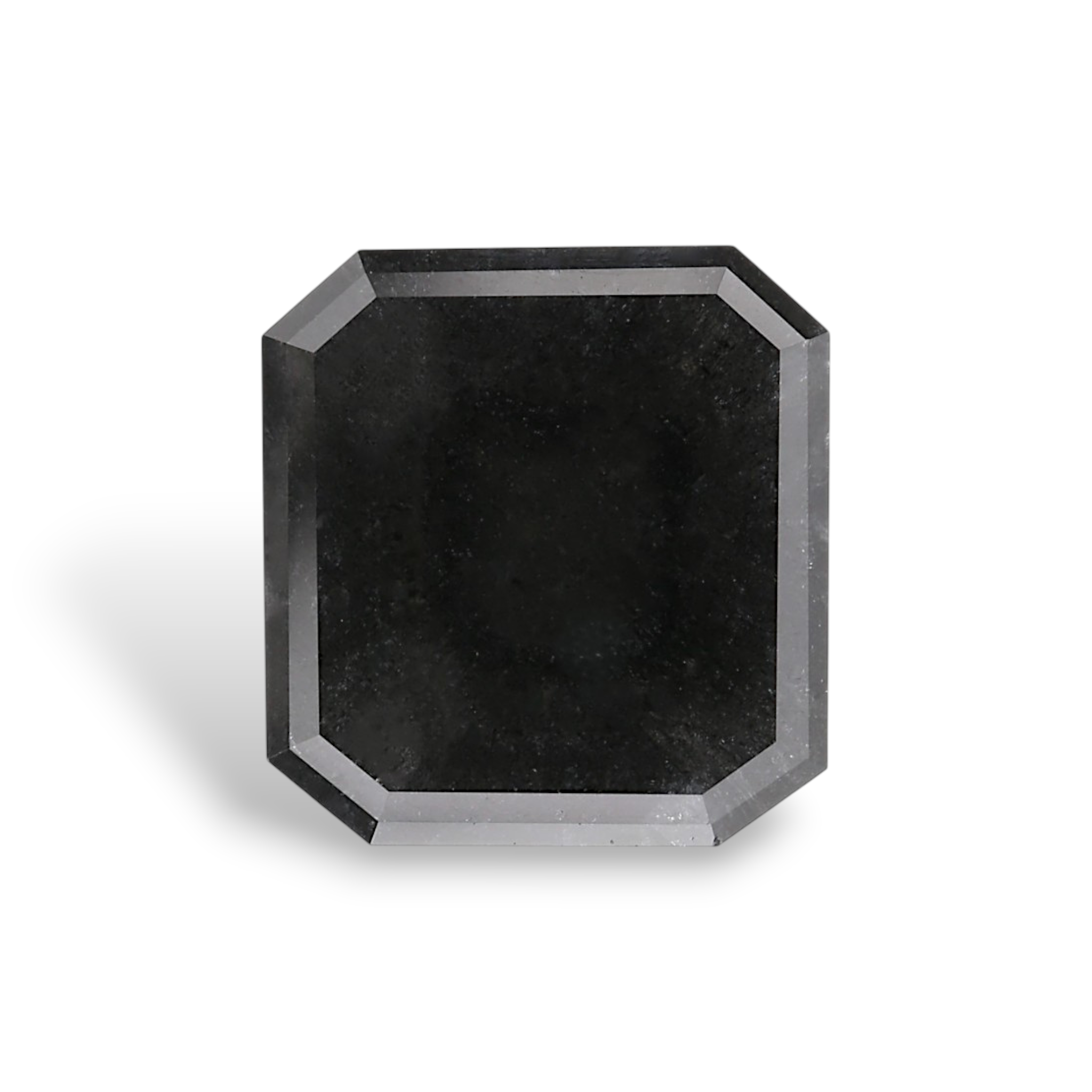 GIA 4.04 Carat Natural Fancy Black Sq emerald Diamond SE-8889GNN