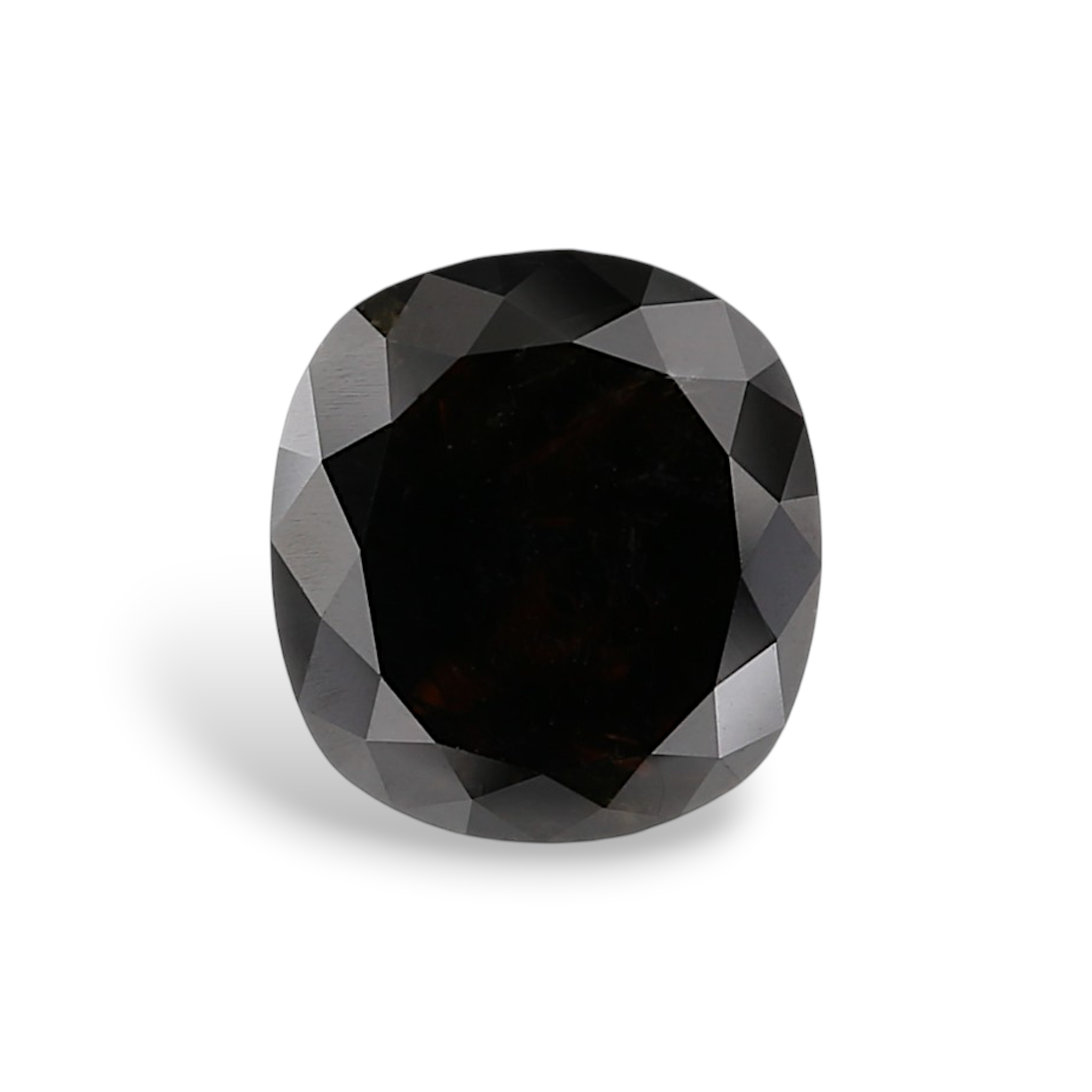 GIA 2.87 Carat Natural Fancy Black Cushion Diamond SE-8899GN