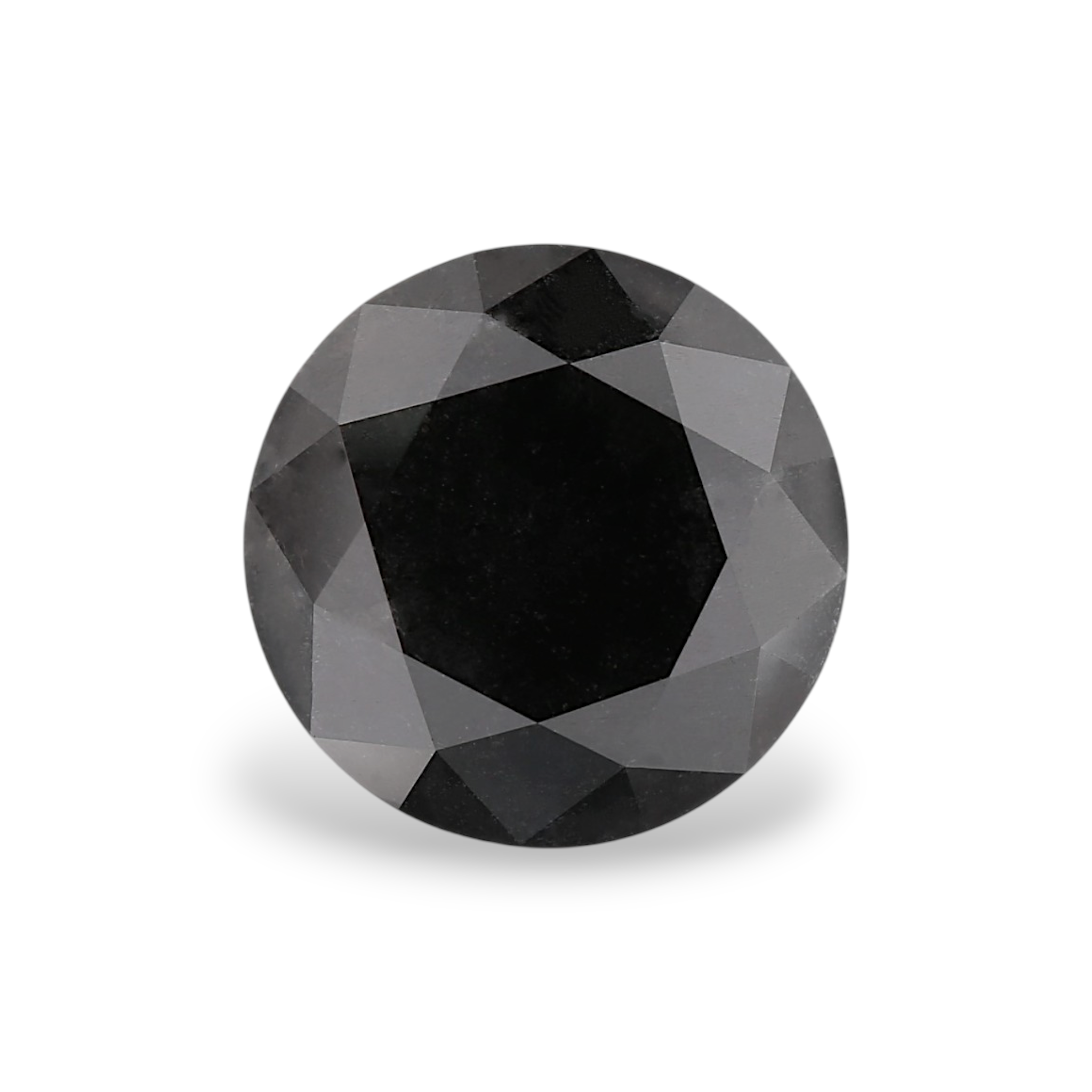 GIA 4.15 Carat Natural Fancy Black Round Diamond SE-8929GN