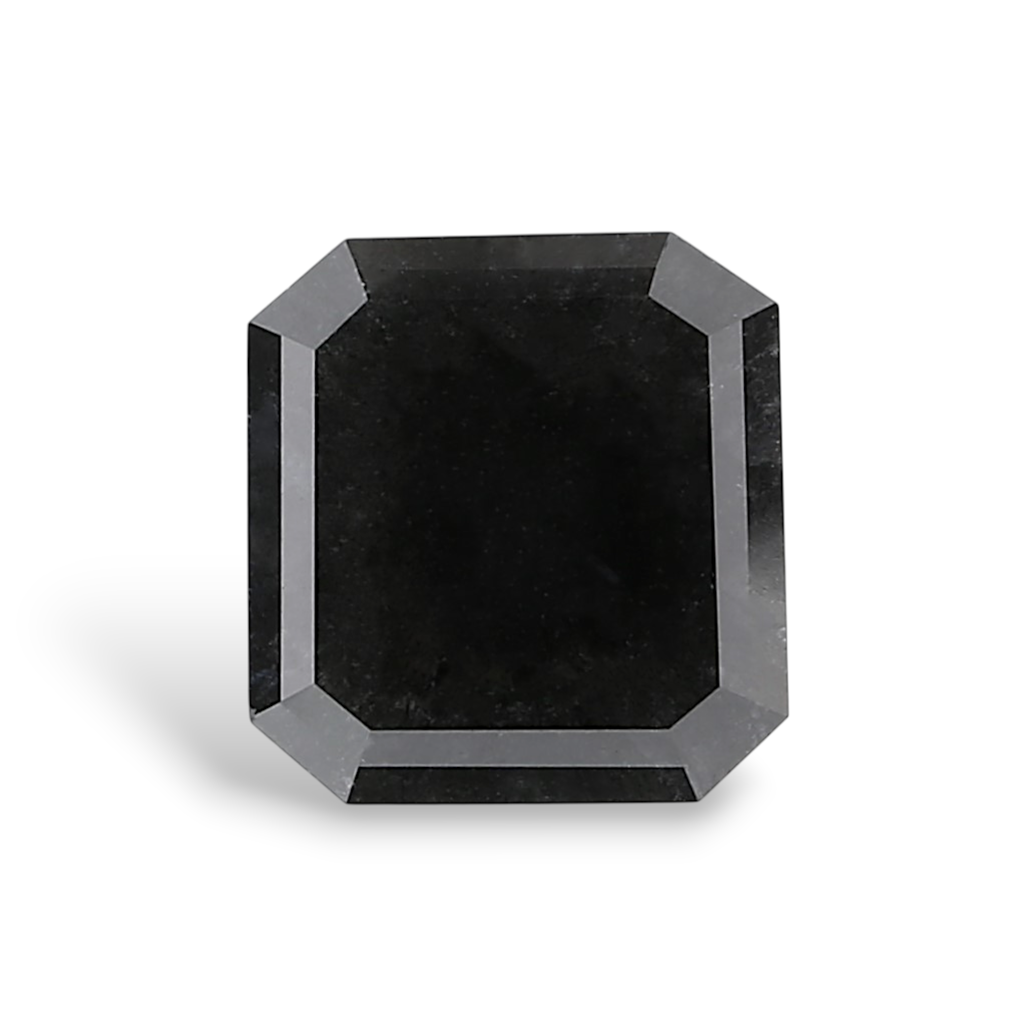 GIA 3.92 Carat Natural Fancy Black Sq emerald Diamond SE-8930GNN